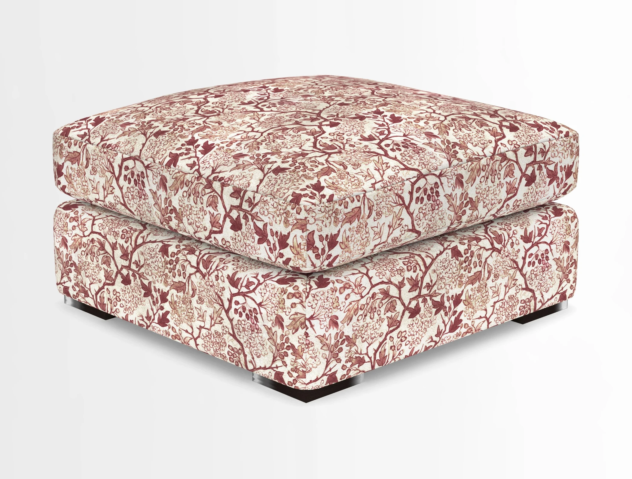 Stockbridge Combi Footstool in Two Tone Plain Biscuit