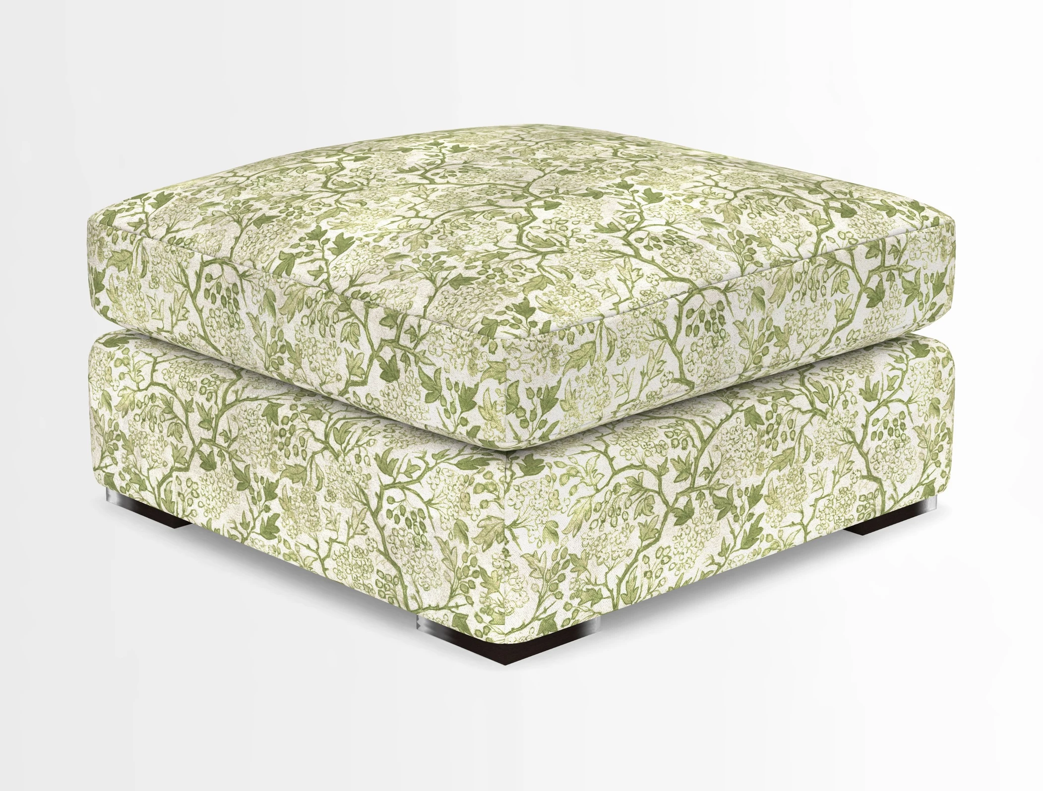 Stockbridge Combi Footstool in Two Tone Plain Biscuit