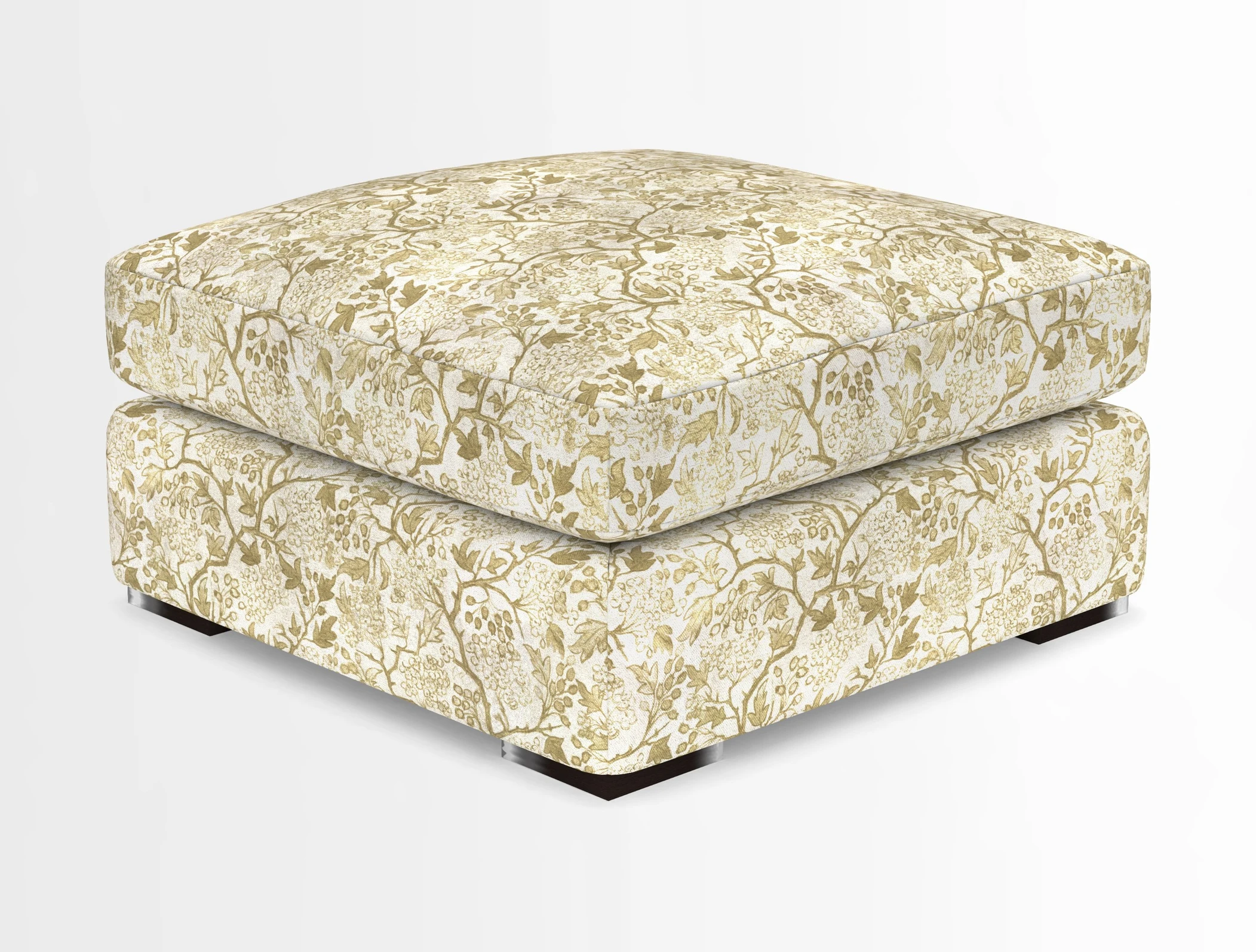 Stockbridge Combi Footstool in Two Tone Plain Biscuit