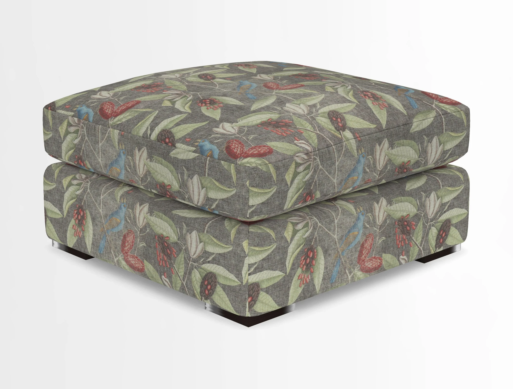 Stockbridge Combi Footstool in Two Tone Plain Biscuit