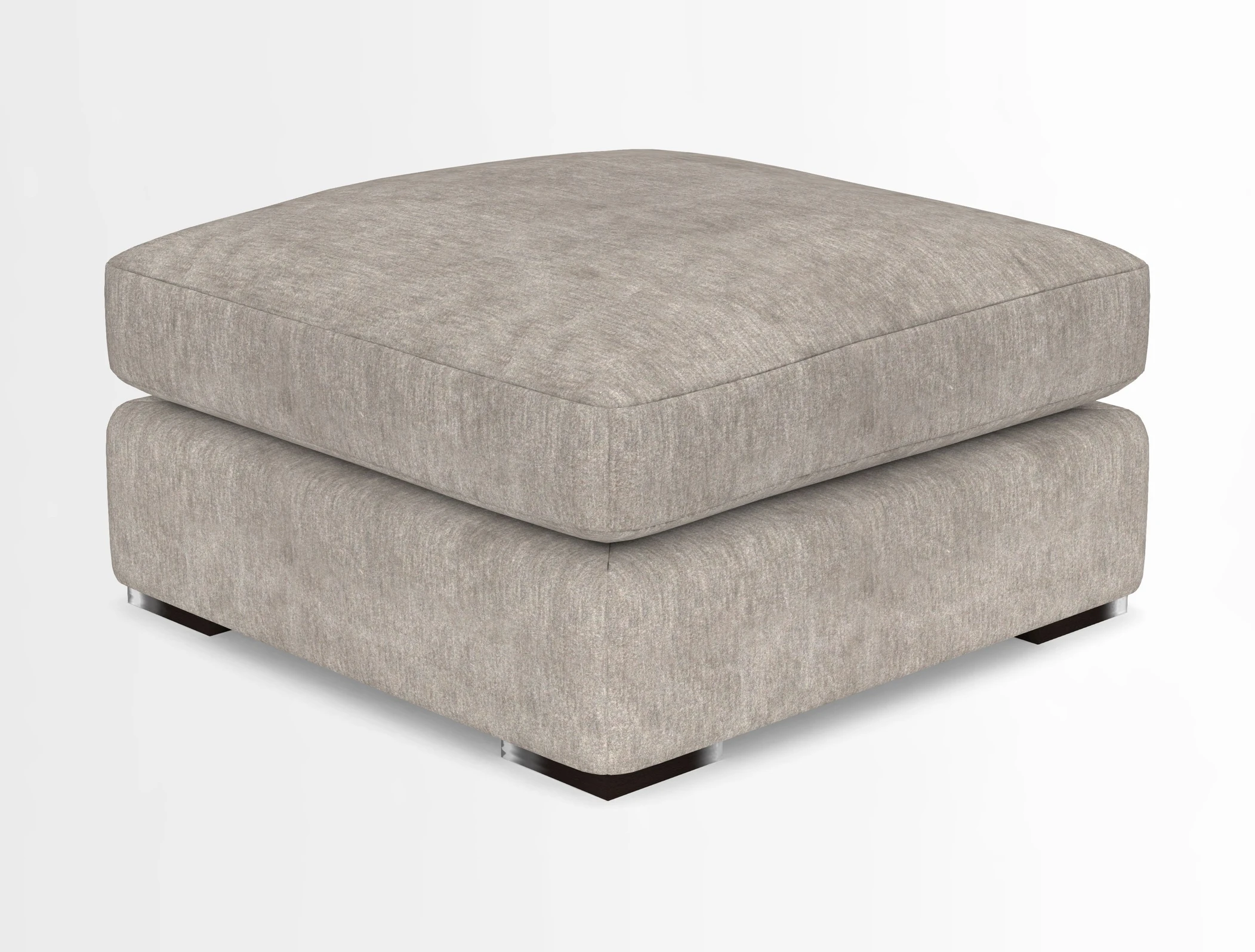 Stockbridge Combi Footstool in Two Tone Plain Biscuit