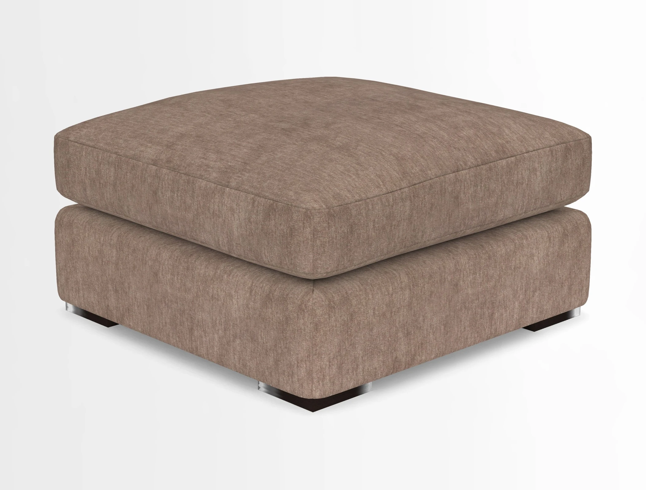 Stockbridge Combi Footstool in Two Tone Plain Biscuit