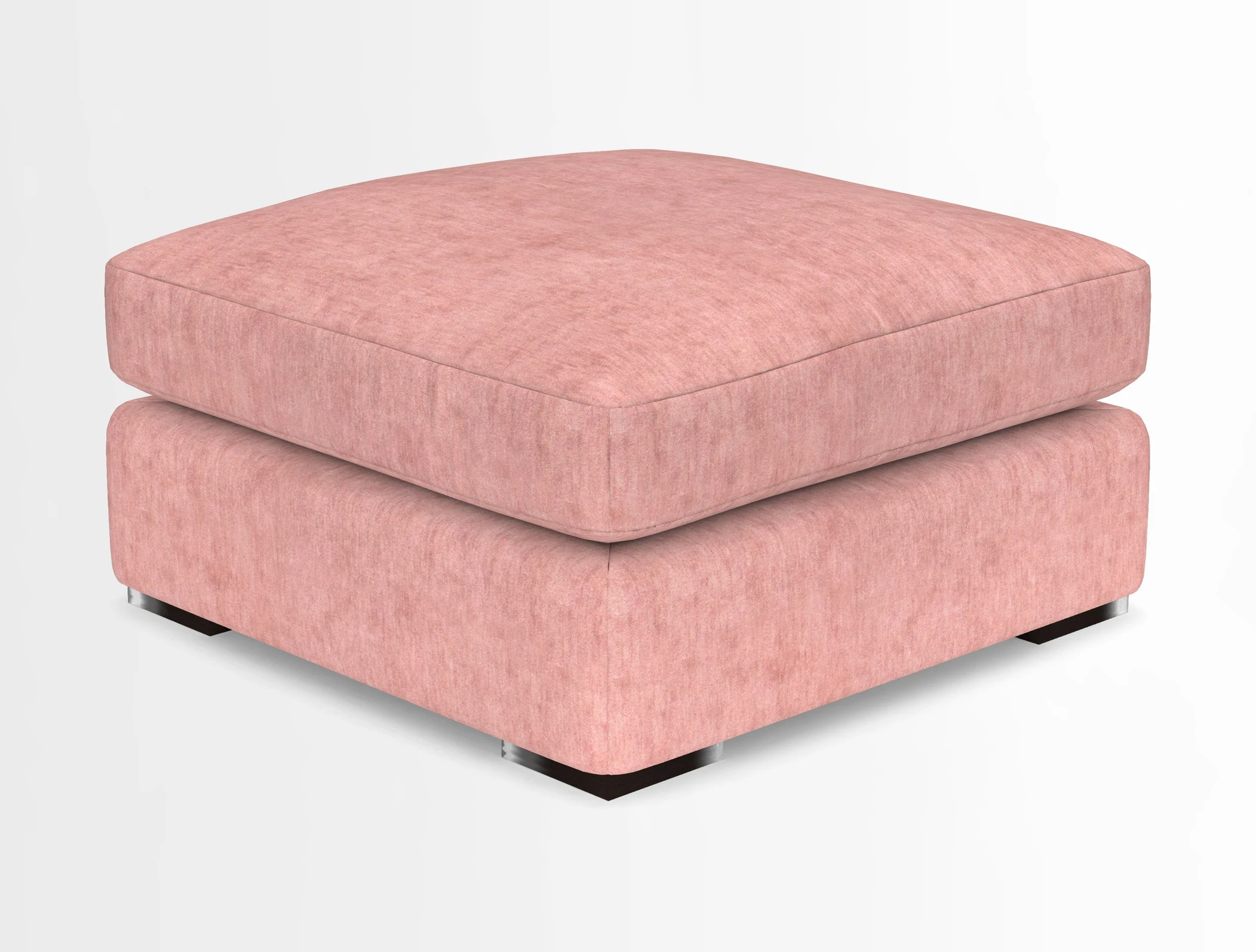 Stockbridge Combi Footstool in Two Tone Plain Biscuit