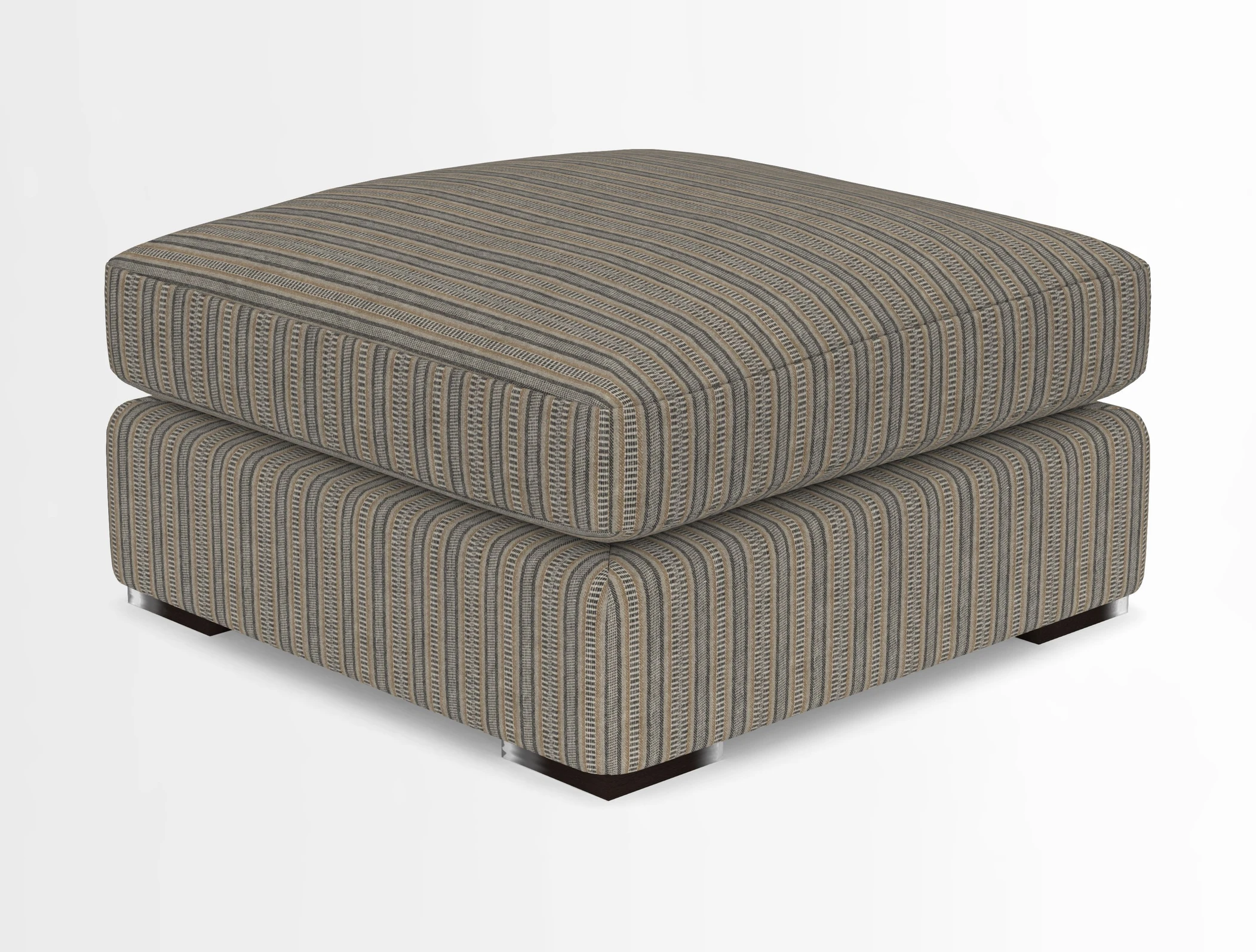 Stockbridge Combi Footstool in Two Tone Plain Biscuit