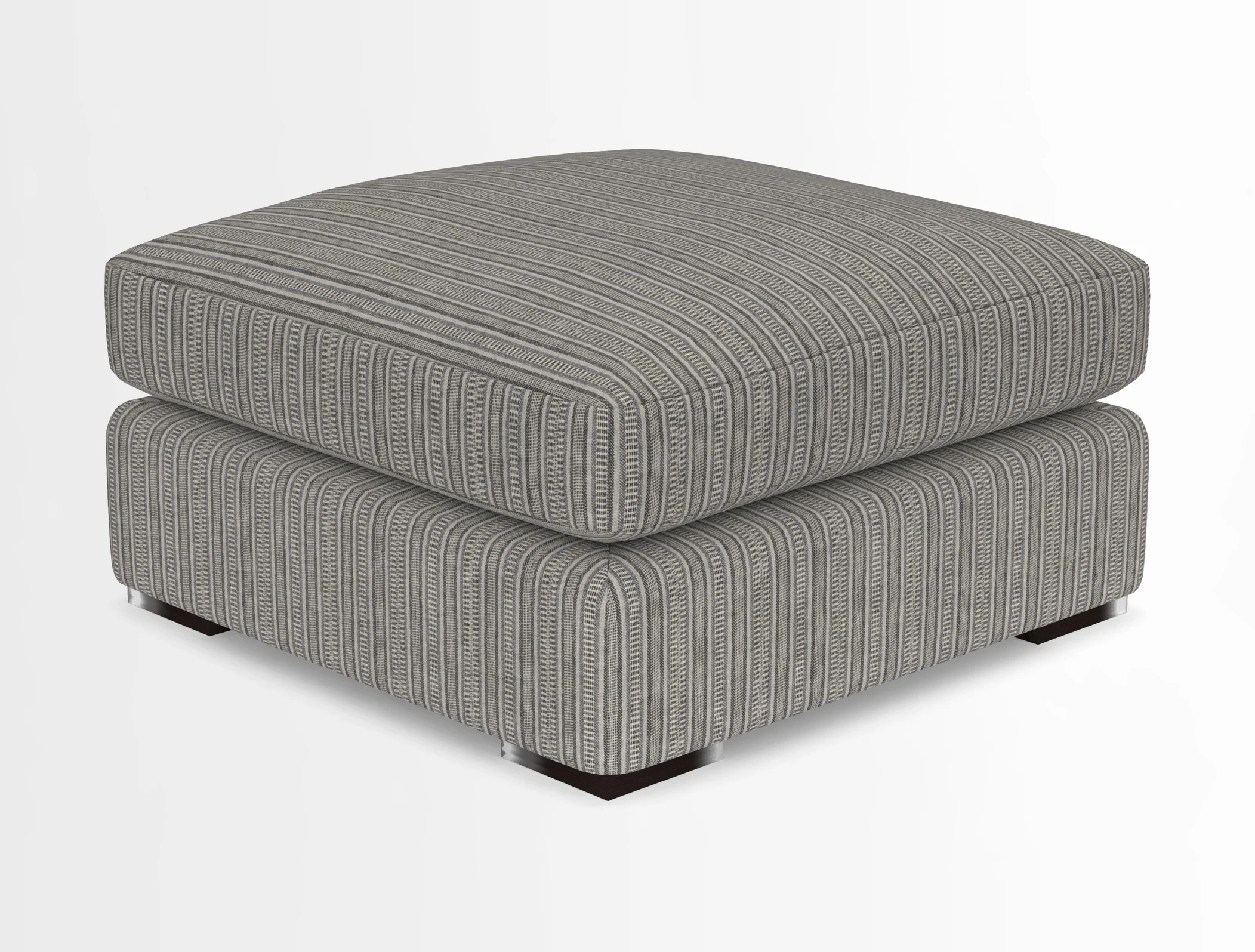 Stockbridge Combi Footstool in Two Tone Plain Biscuit