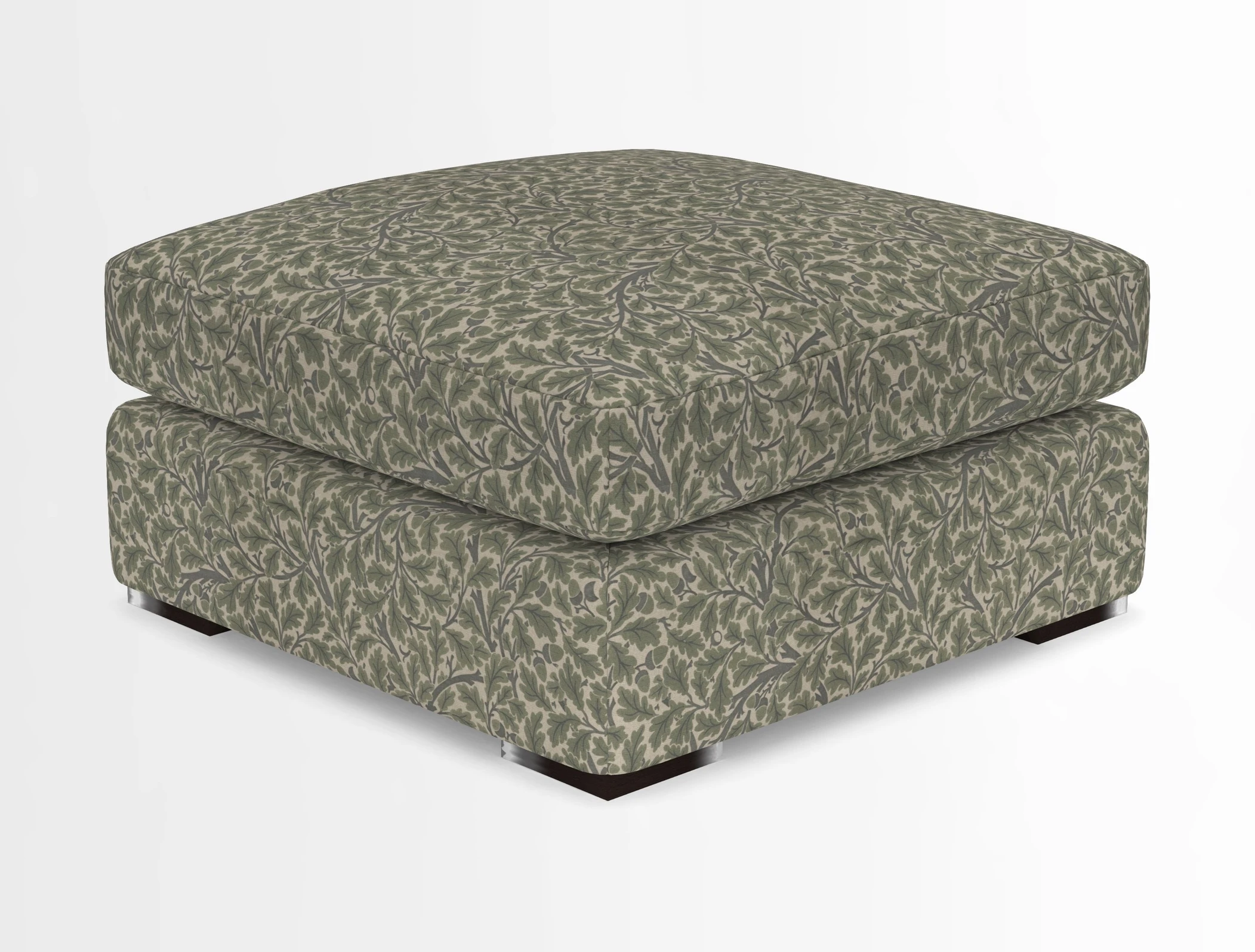 Stockbridge Combi Footstool in Two Tone Plain Biscuit