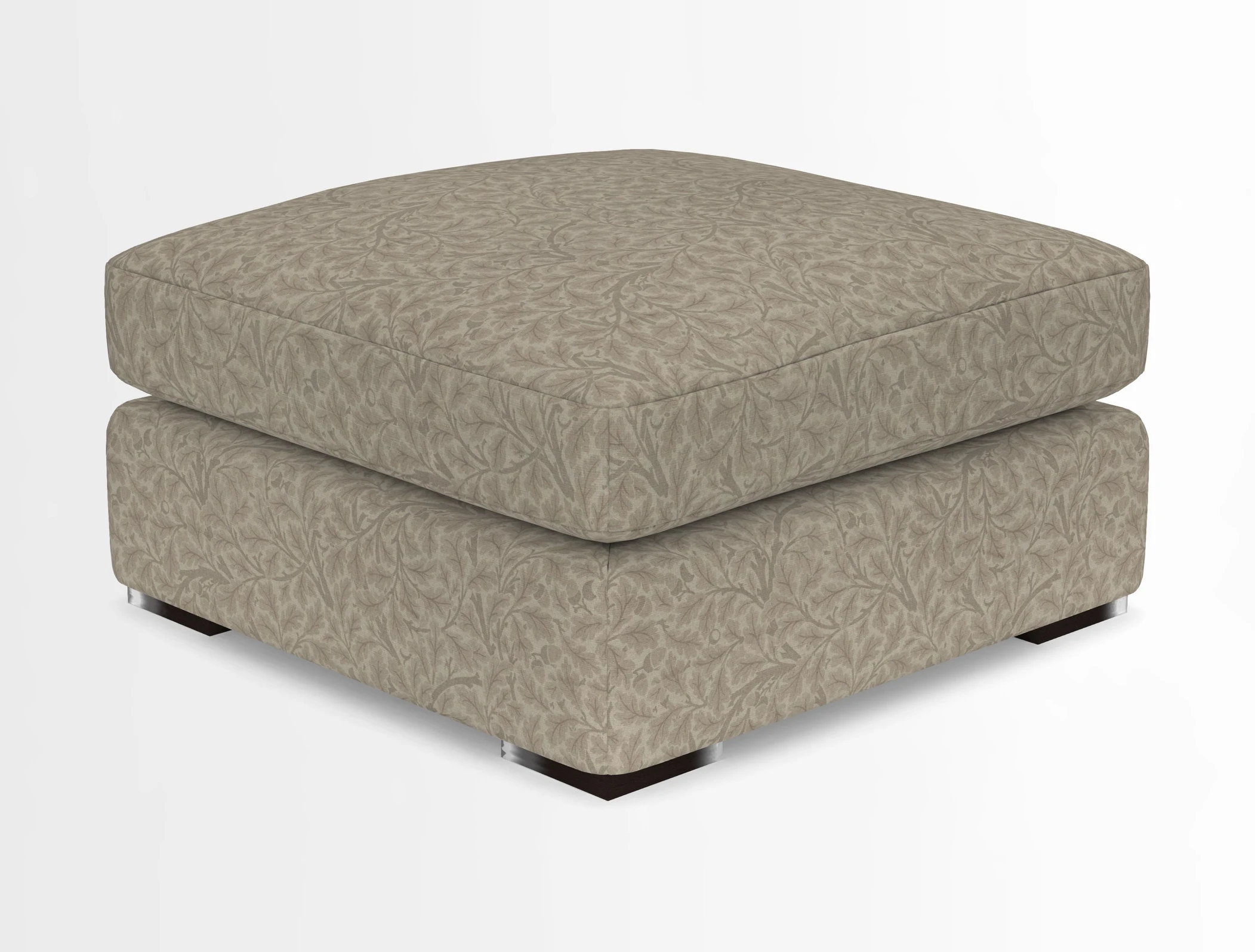 Stockbridge Combi Footstool in Two Tone Plain Biscuit