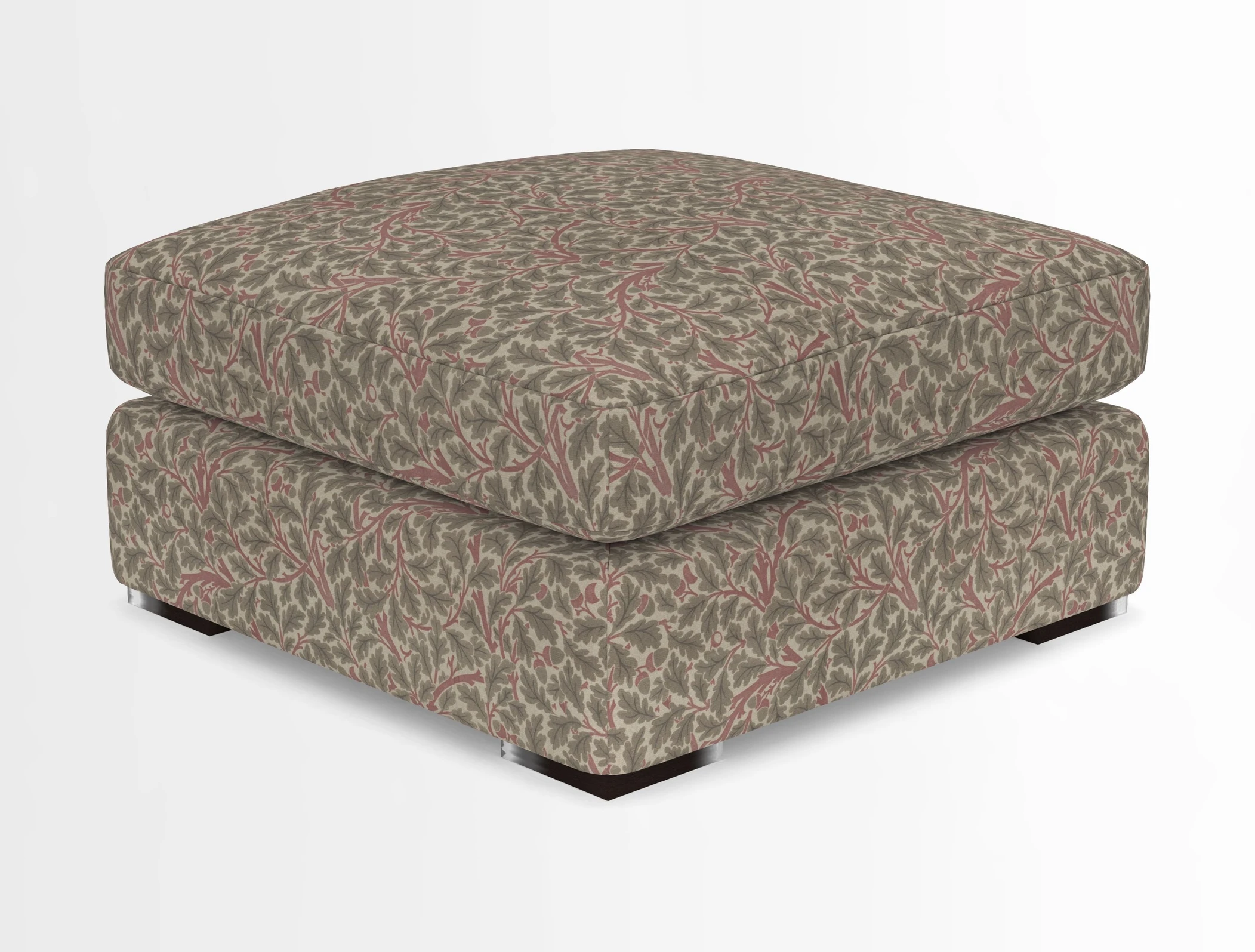Stockbridge Combi Footstool in Two Tone Plain Biscuit