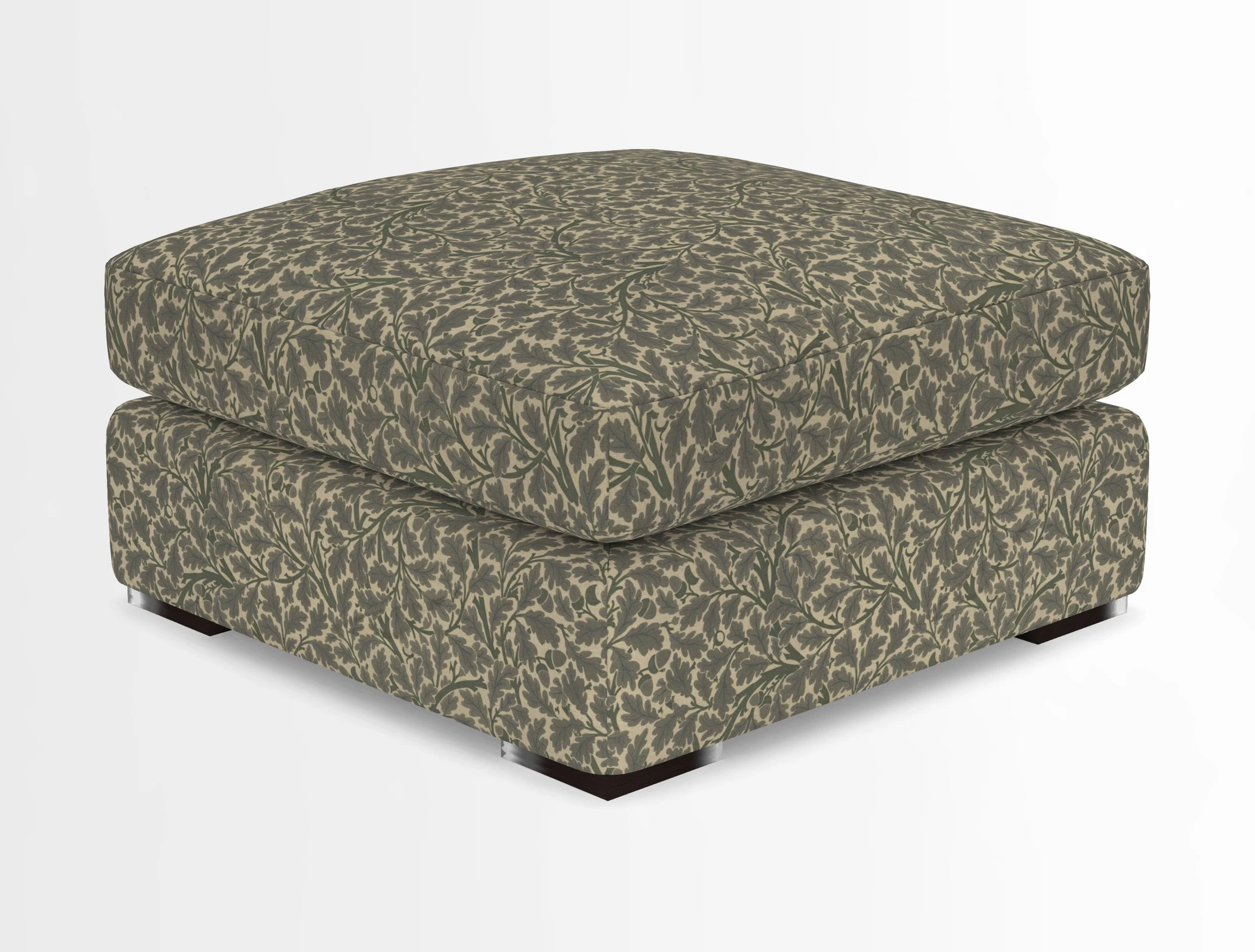 Stockbridge Combi Footstool in Two Tone Plain Biscuit