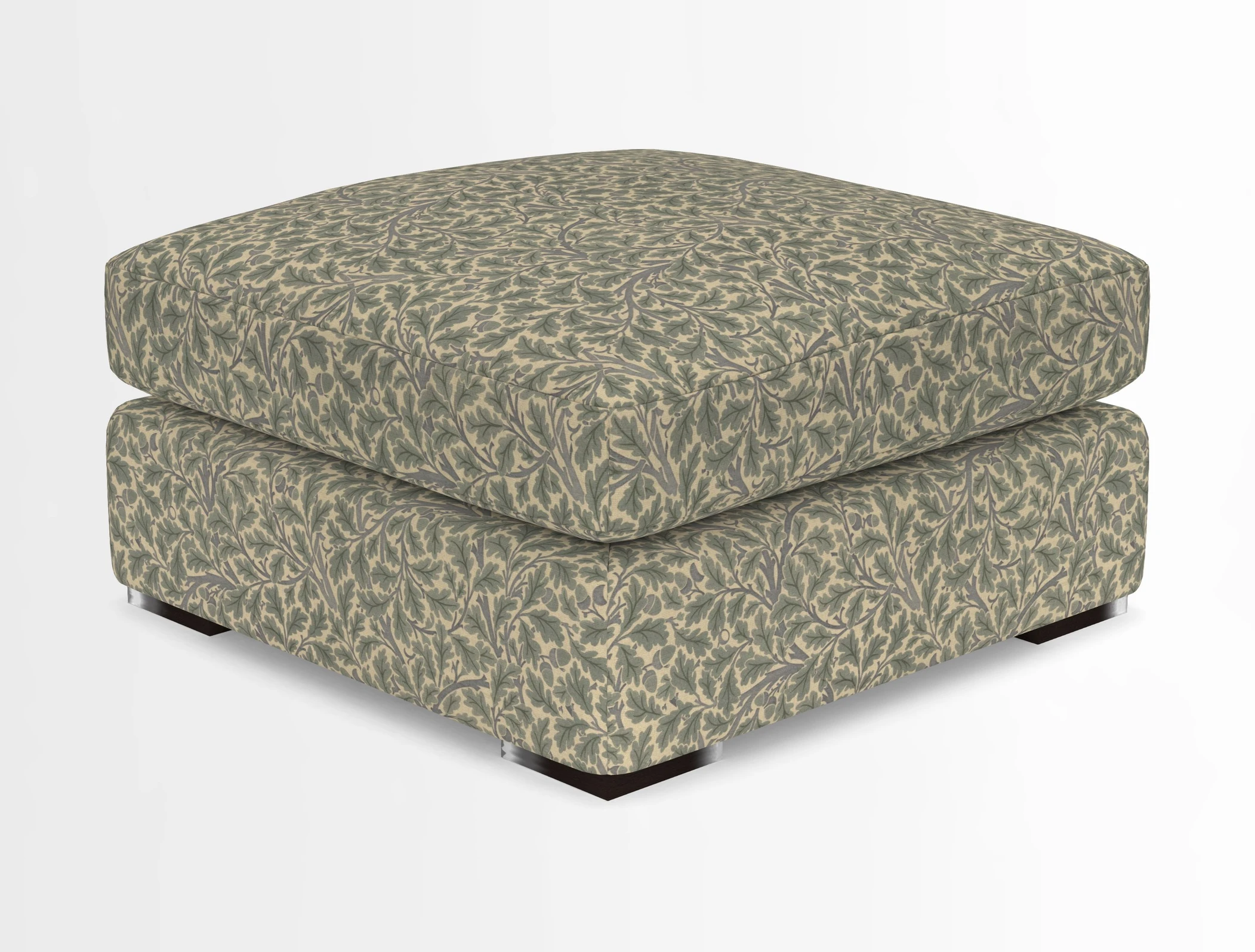 Stockbridge Combi Footstool in Two Tone Plain Biscuit