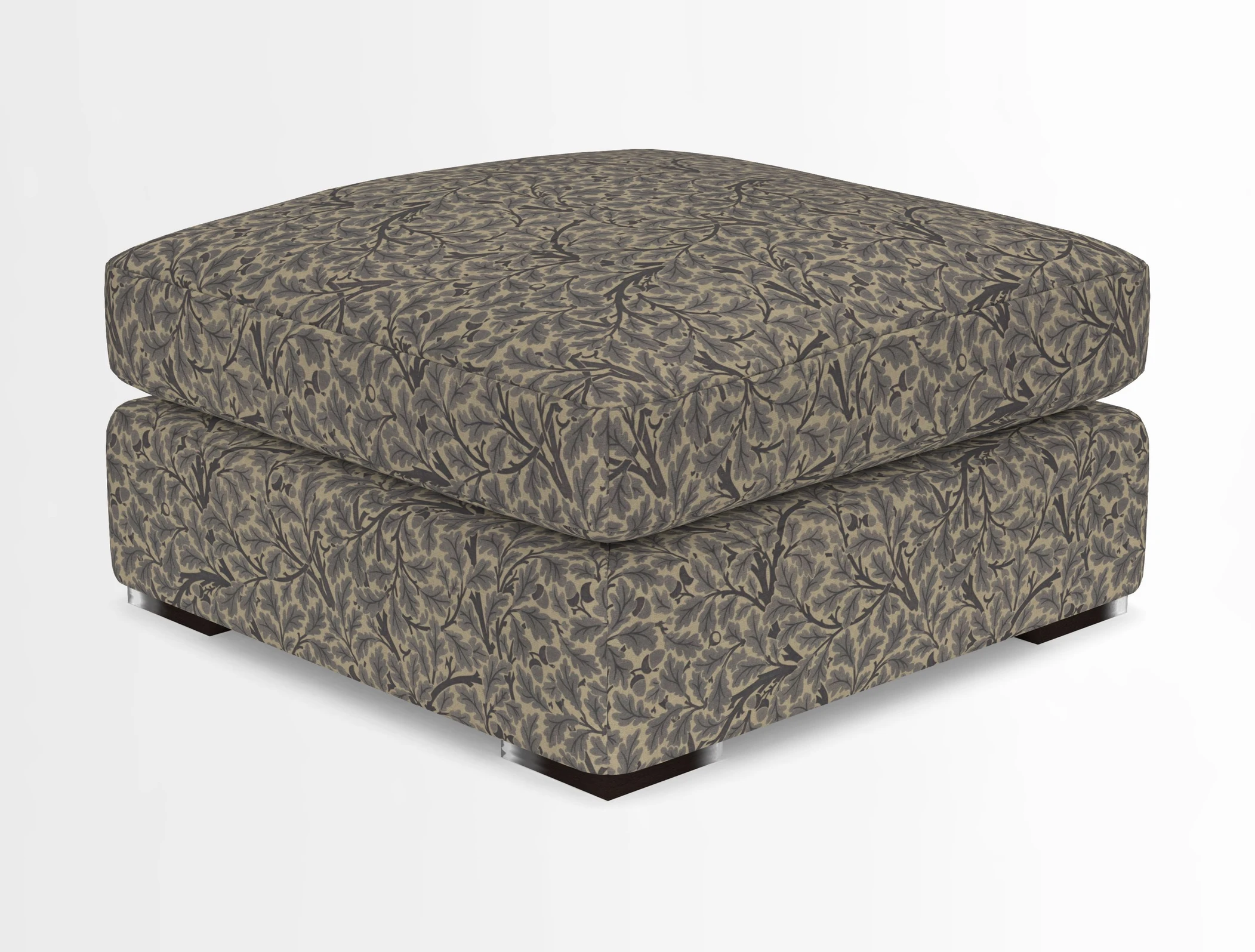 Stockbridge Combi Footstool in Two Tone Plain Biscuit