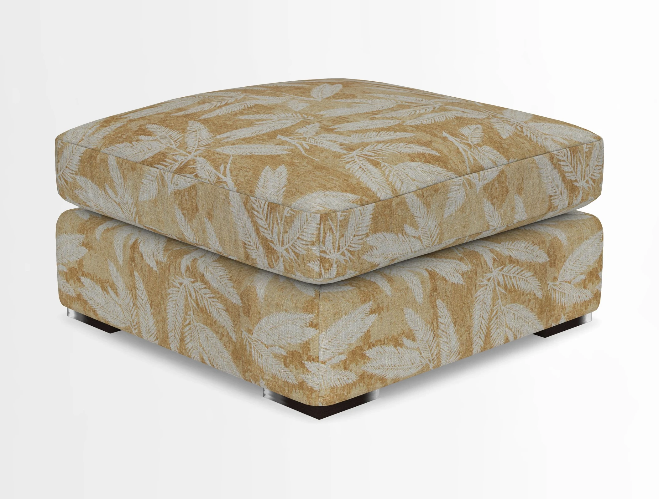 Stockbridge Combi Footstool in Two Tone Plain Biscuit