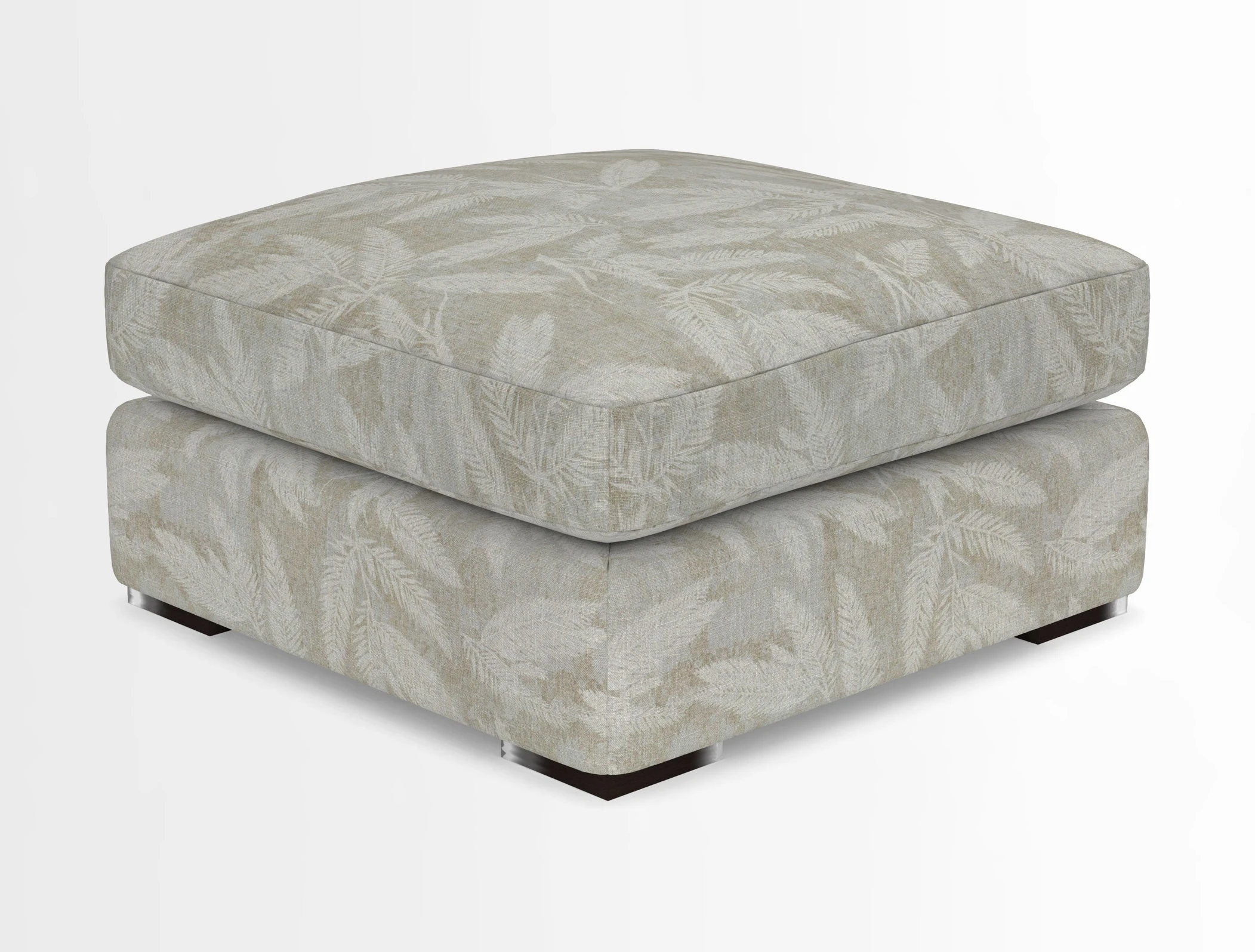 Stockbridge Combi Footstool in Two Tone Plain Biscuit