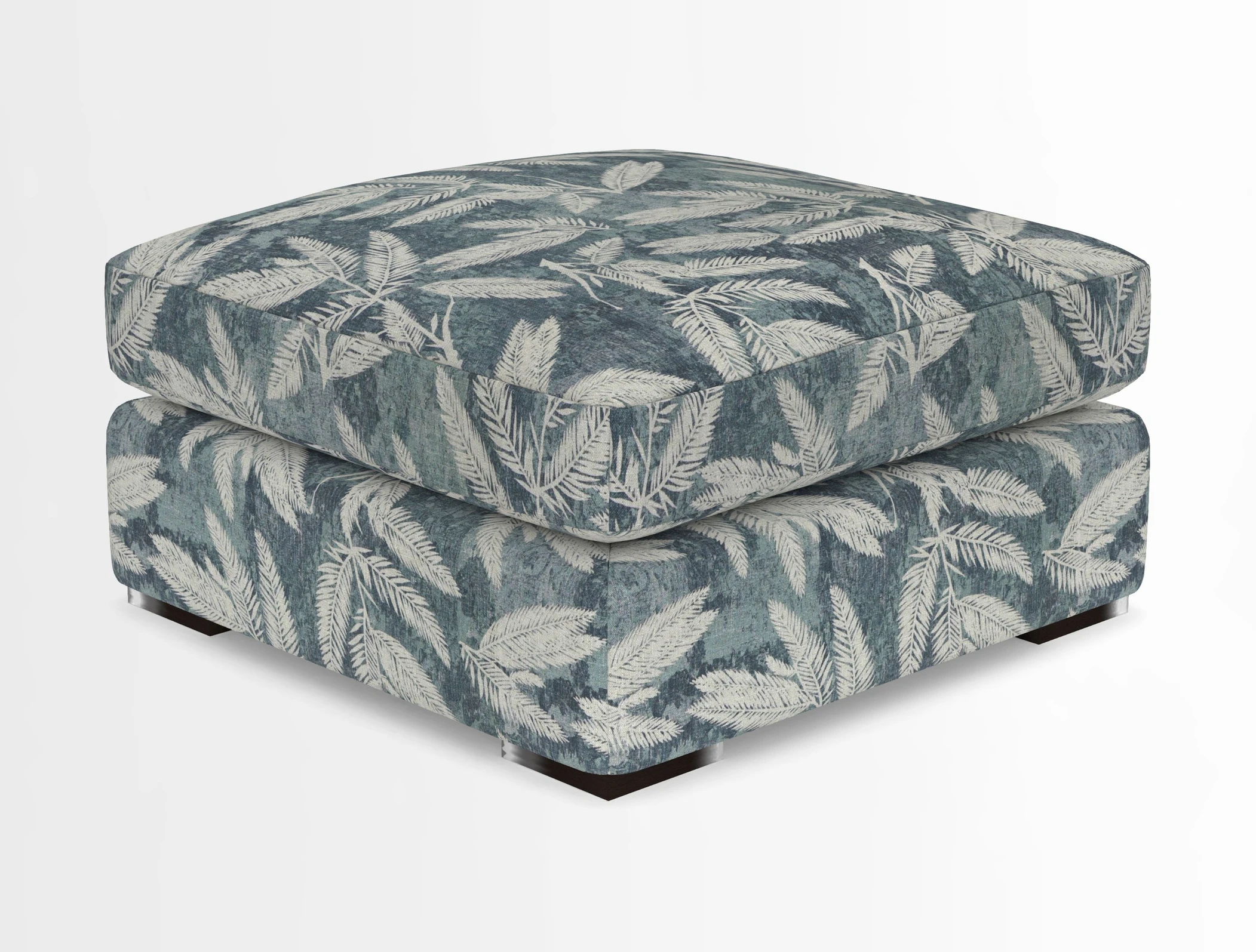 Stockbridge Combi Footstool in Two Tone Plain Biscuit