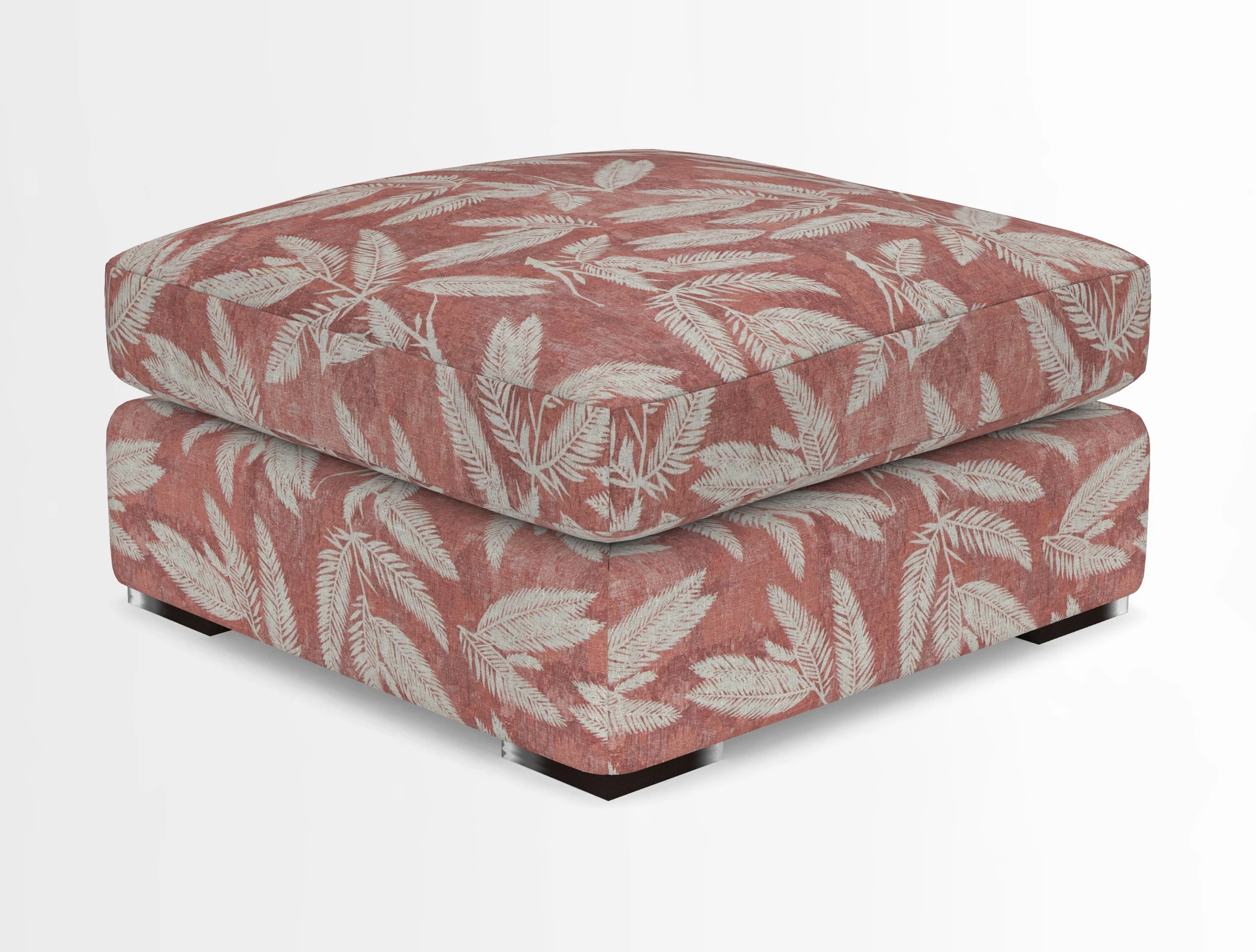 Stockbridge Combi Footstool in Two Tone Plain Biscuit