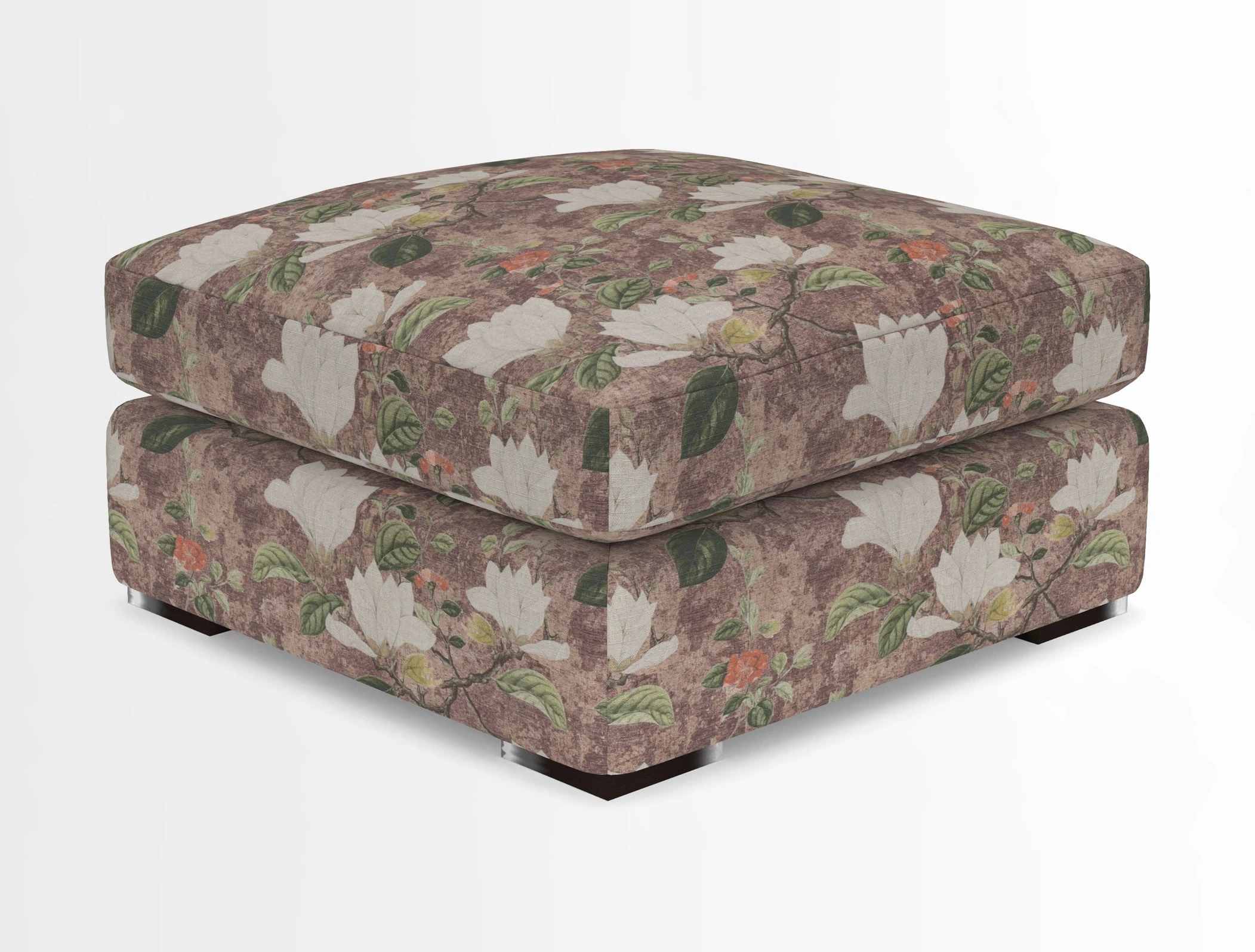 Stockbridge Combi Footstool in Two Tone Plain Biscuit