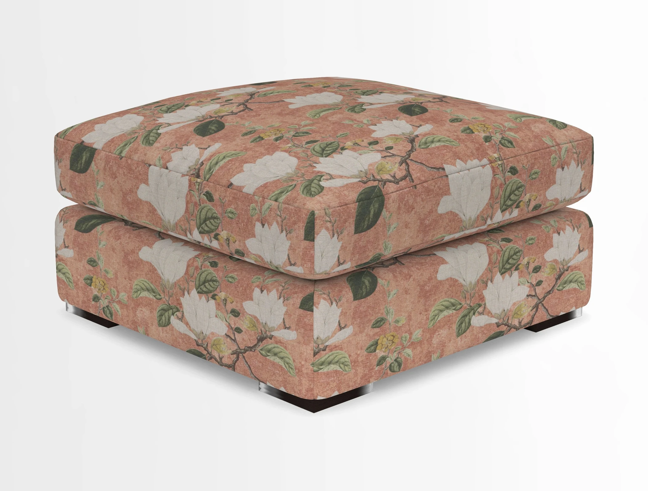 Stockbridge Combi Footstool in Two Tone Plain Biscuit