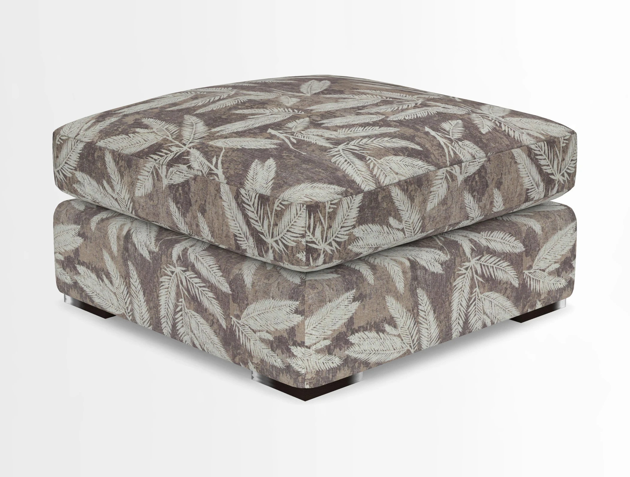 Stockbridge Combi Footstool in Two Tone Plain Biscuit