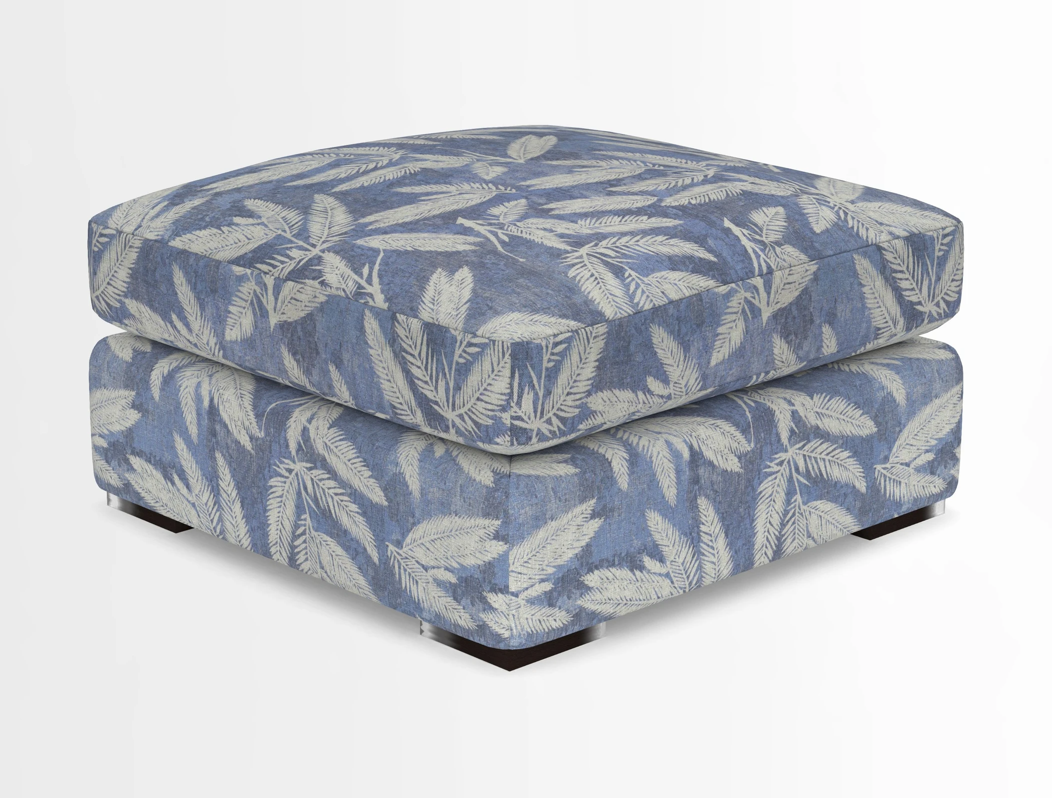Stockbridge Combi Footstool in Two Tone Plain Biscuit