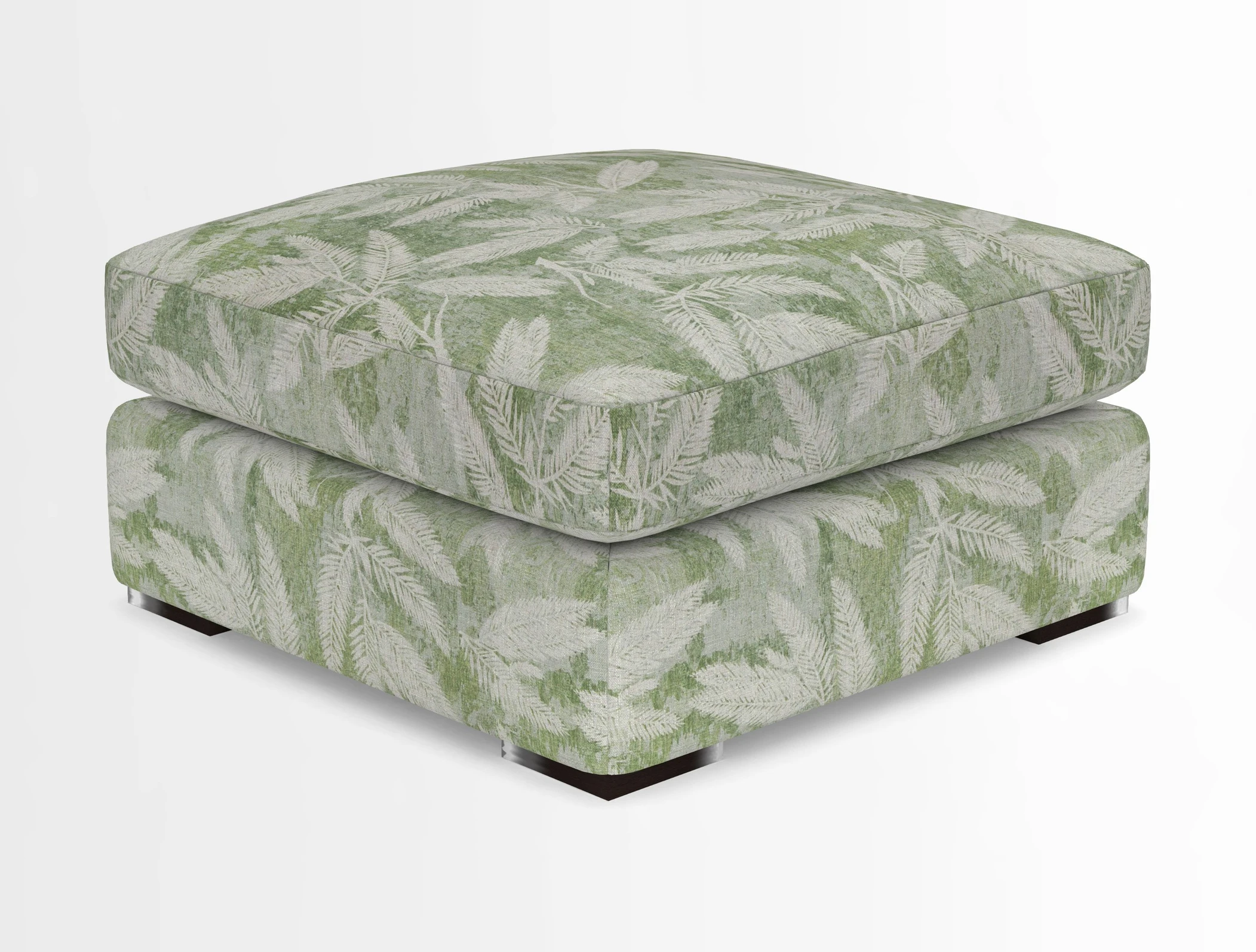 Stockbridge Combi Footstool in Two Tone Plain Biscuit