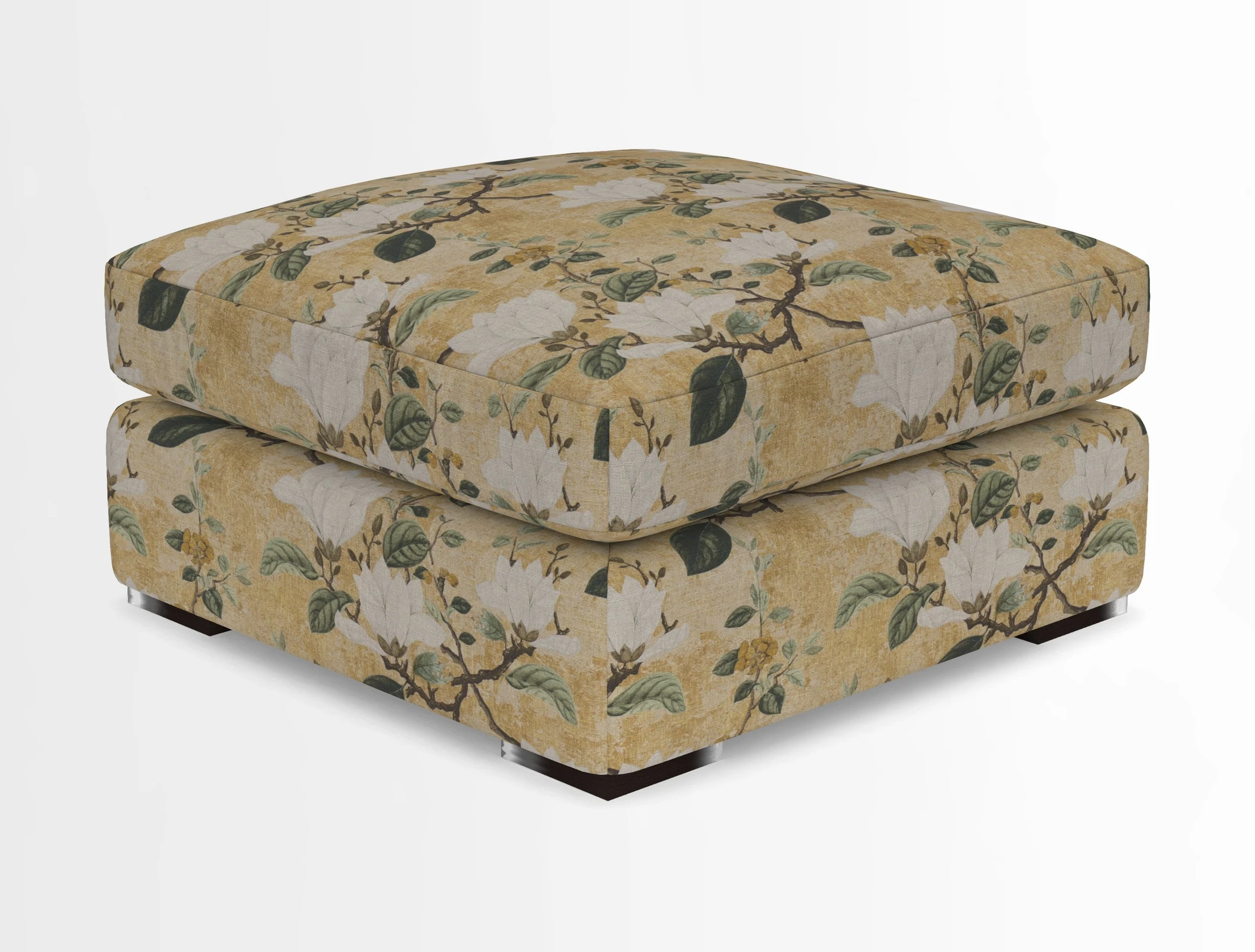 Stockbridge Combi Footstool in Two Tone Plain Biscuit