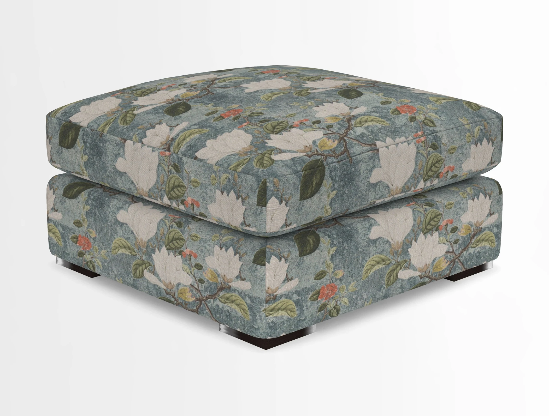 Stockbridge Combi Footstool in Two Tone Plain Biscuit