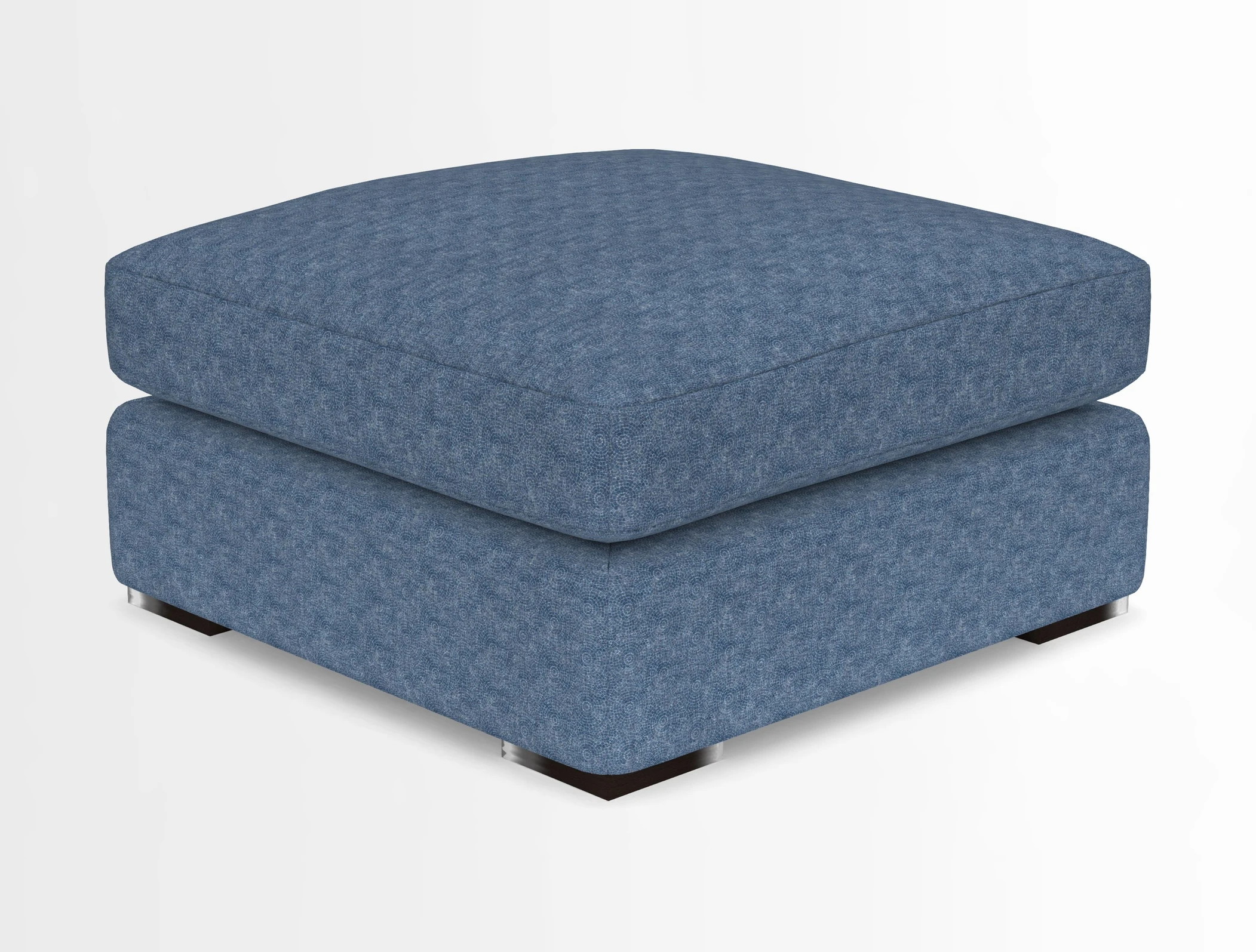 Stockbridge Combi Footstool in Two Tone Plain Biscuit