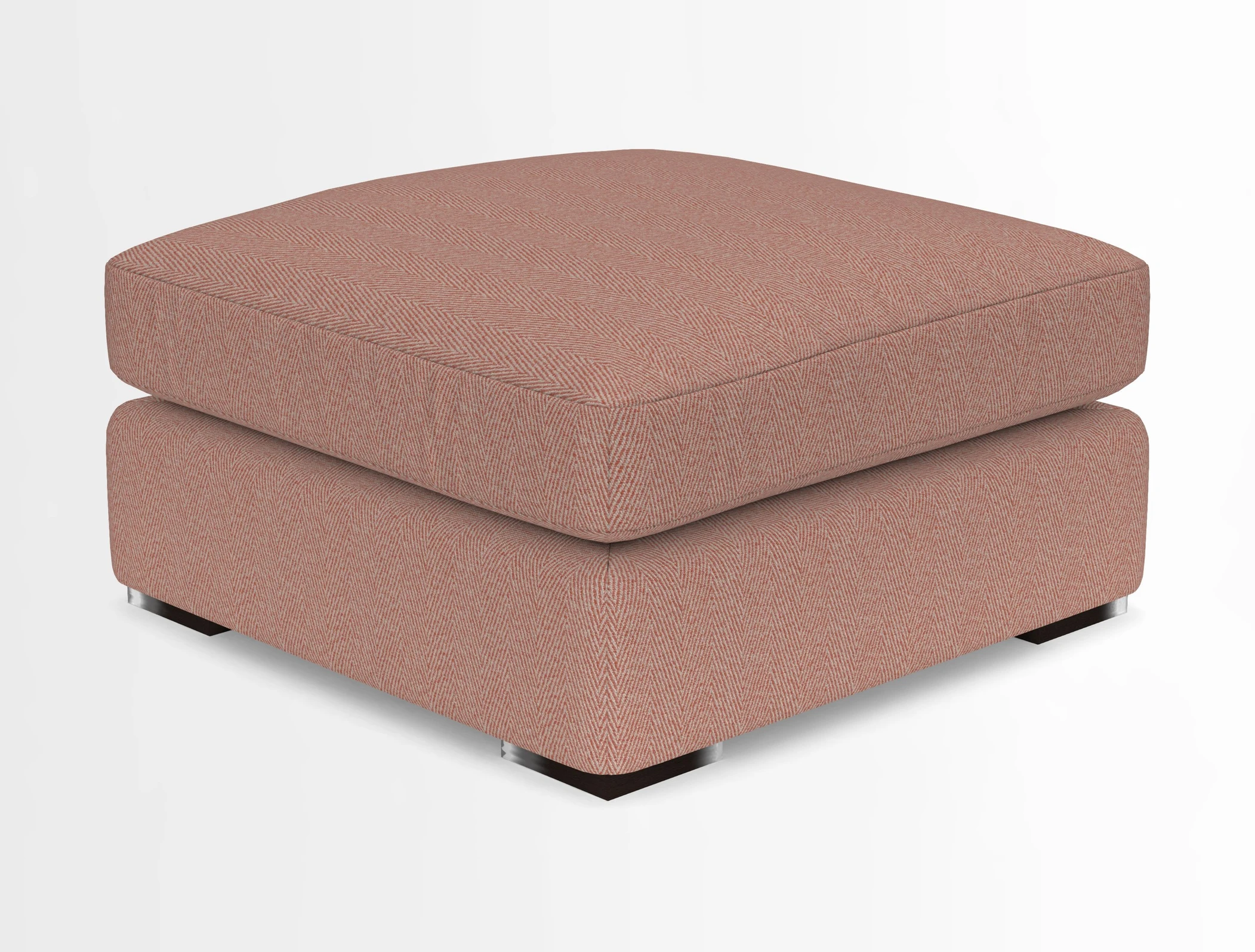 Stockbridge Combi Footstool in Two Tone Plain Biscuit