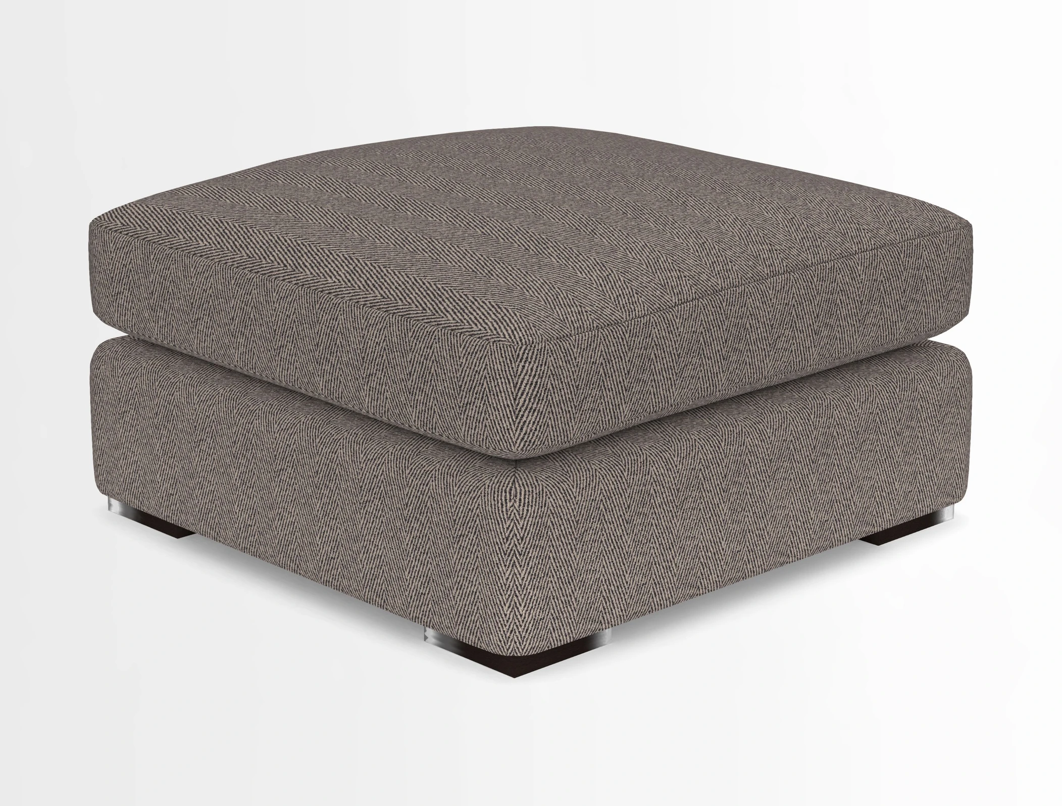 Stockbridge Combi Footstool in Two Tone Plain Biscuit