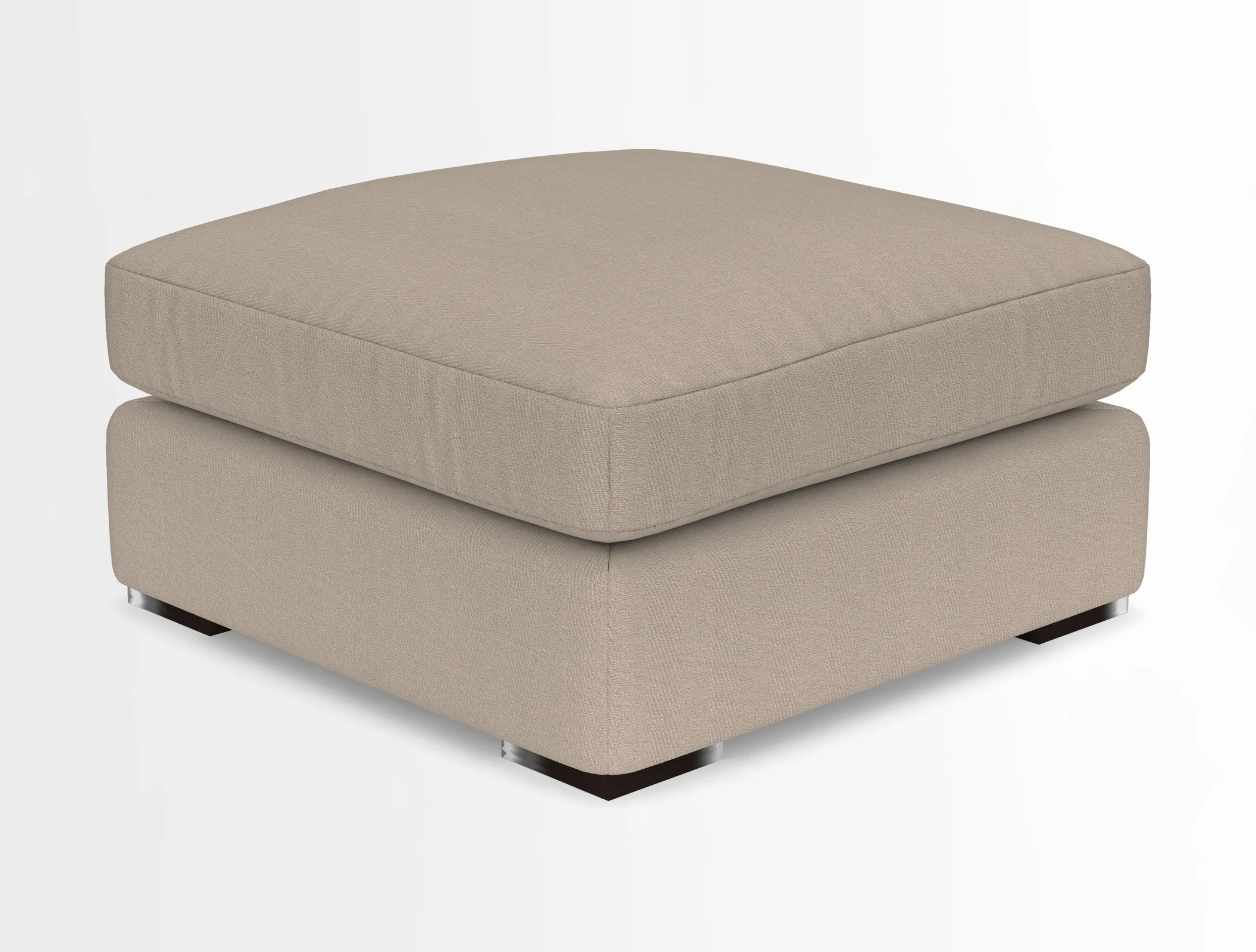 Stockbridge Combi Footstool in Two Tone Plain Biscuit