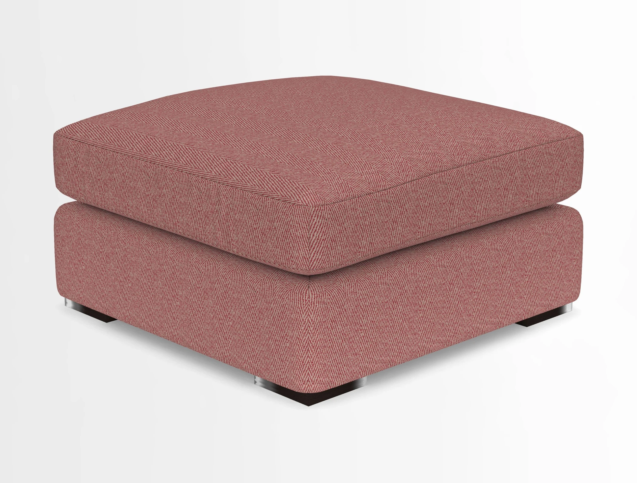 Stockbridge Combi Footstool in Two Tone Plain Biscuit
