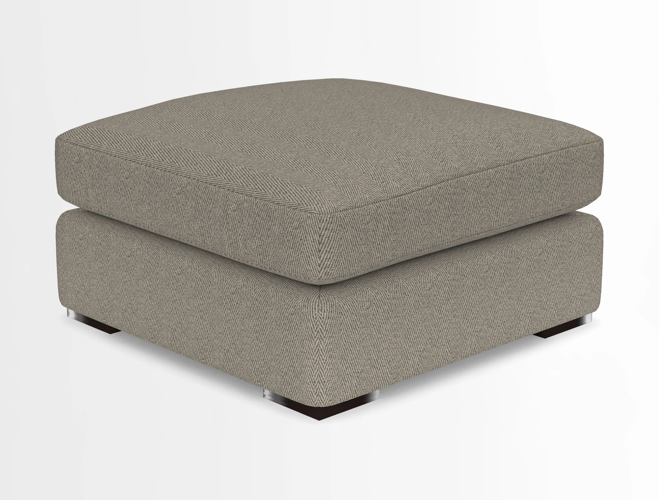 Stockbridge Combi Footstool in Two Tone Plain Biscuit