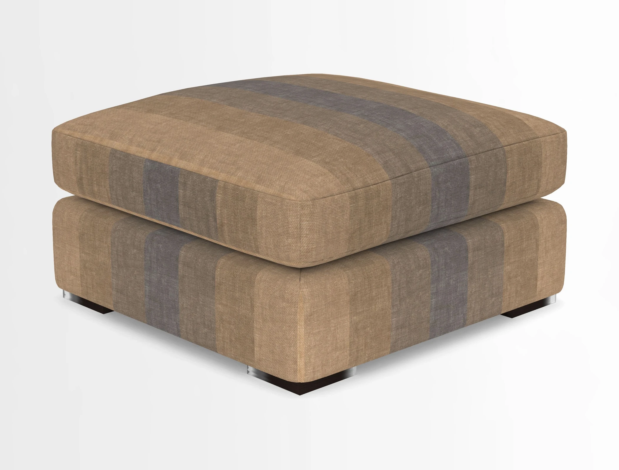 Stockbridge Combi Footstool in Two Tone Plain Biscuit