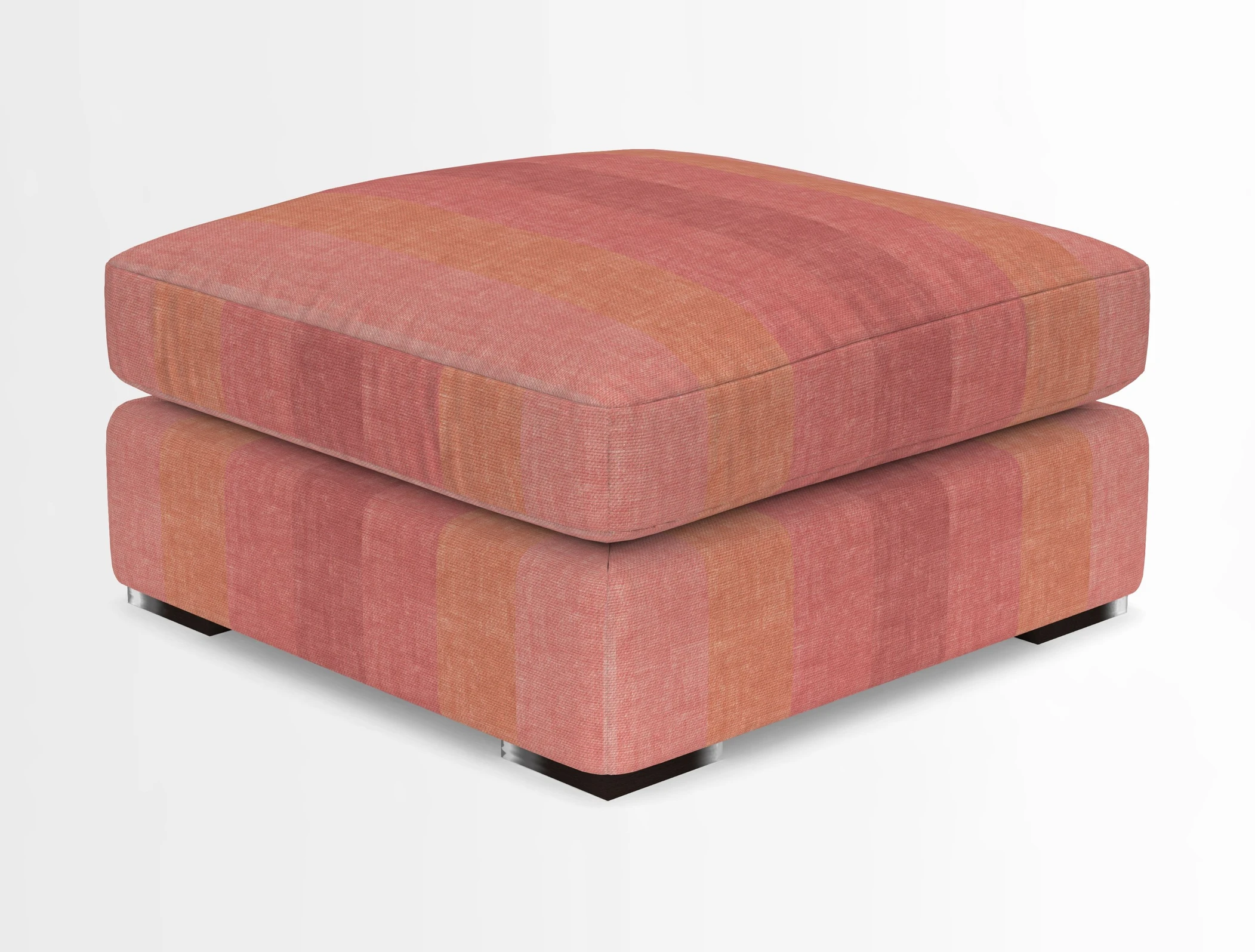 Stockbridge Combi Footstool in Two Tone Plain Biscuit