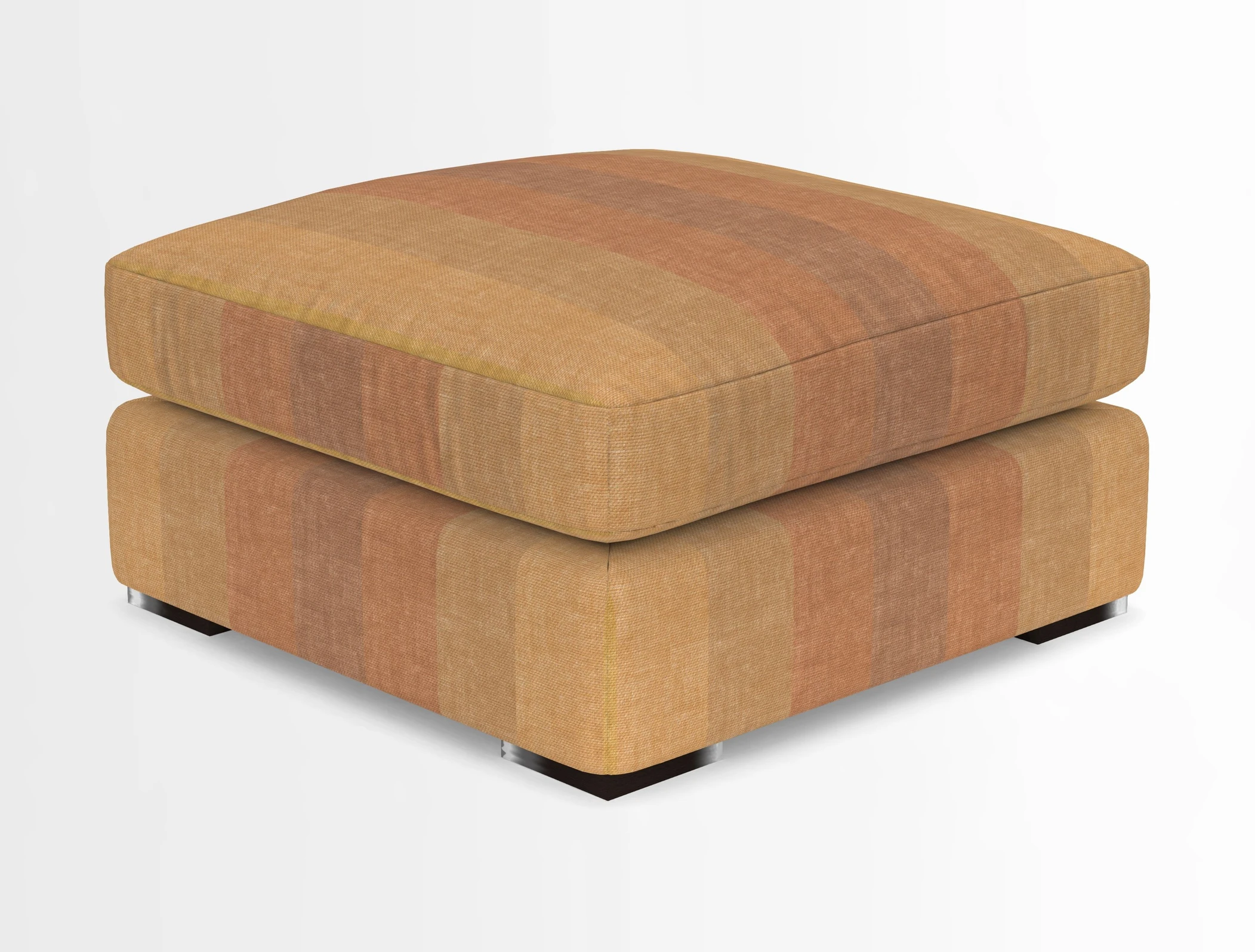 Stockbridge Combi Footstool in Two Tone Plain Biscuit