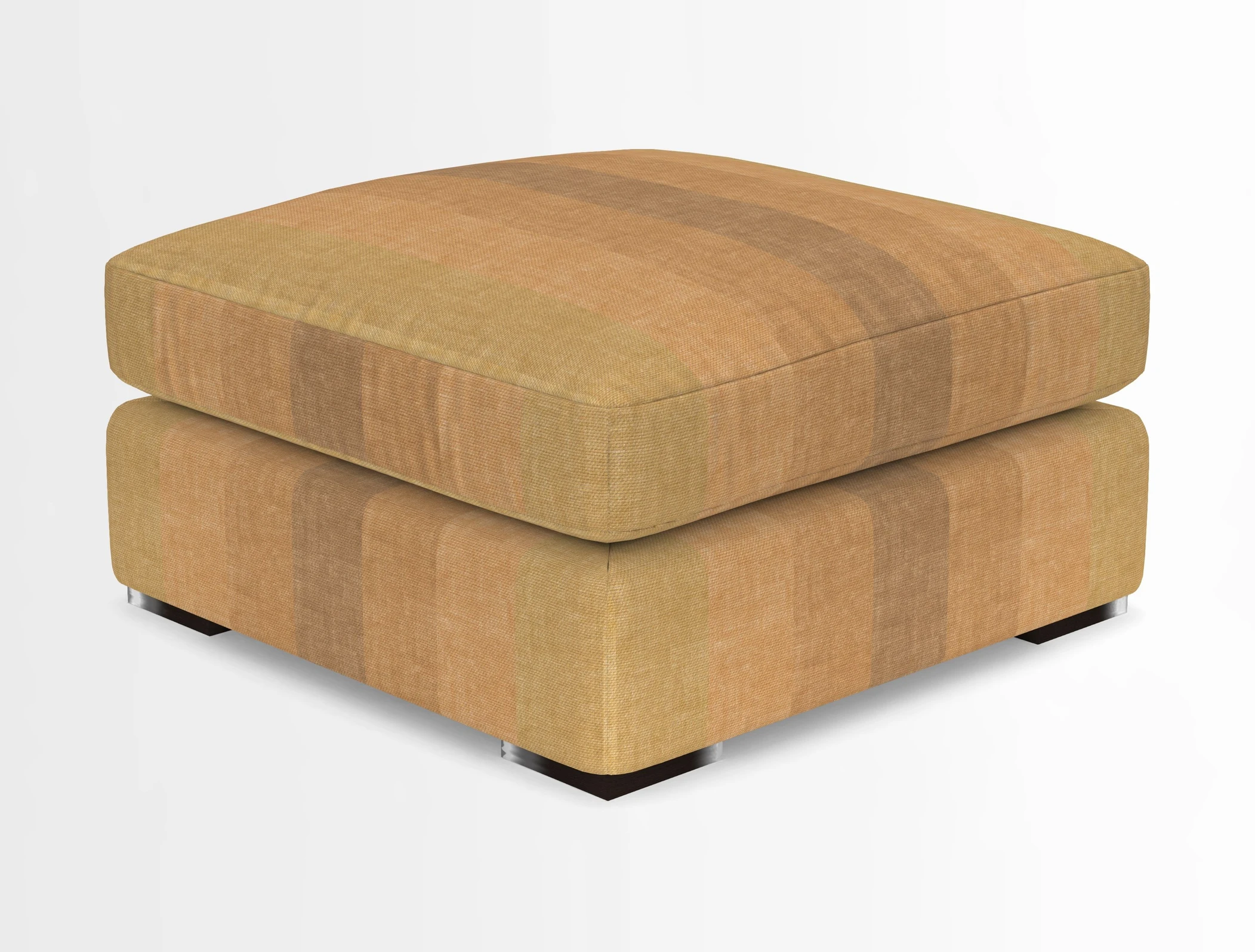 Stockbridge Combi Footstool in Two Tone Plain Biscuit