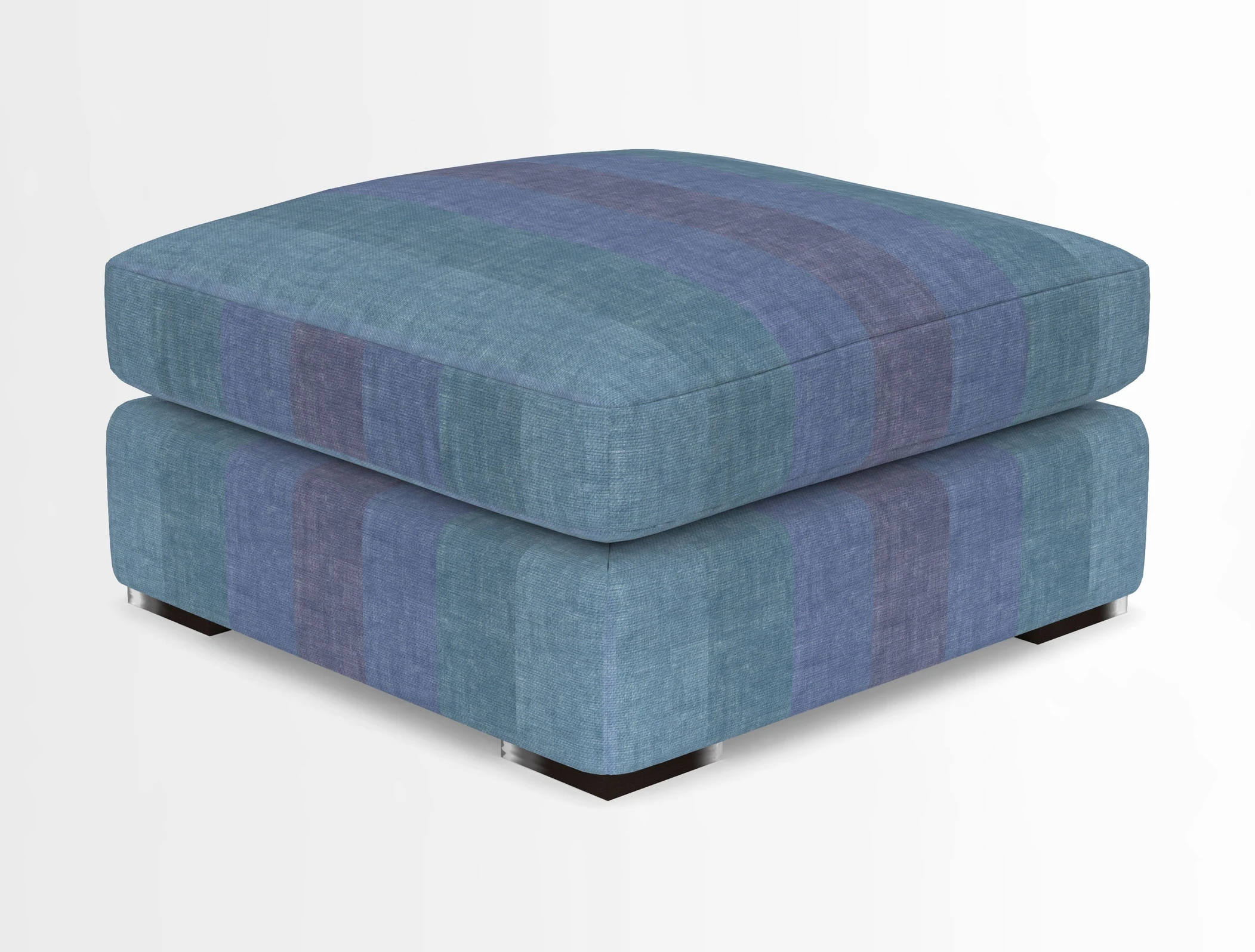 Stockbridge Combi Footstool in Two Tone Plain Biscuit