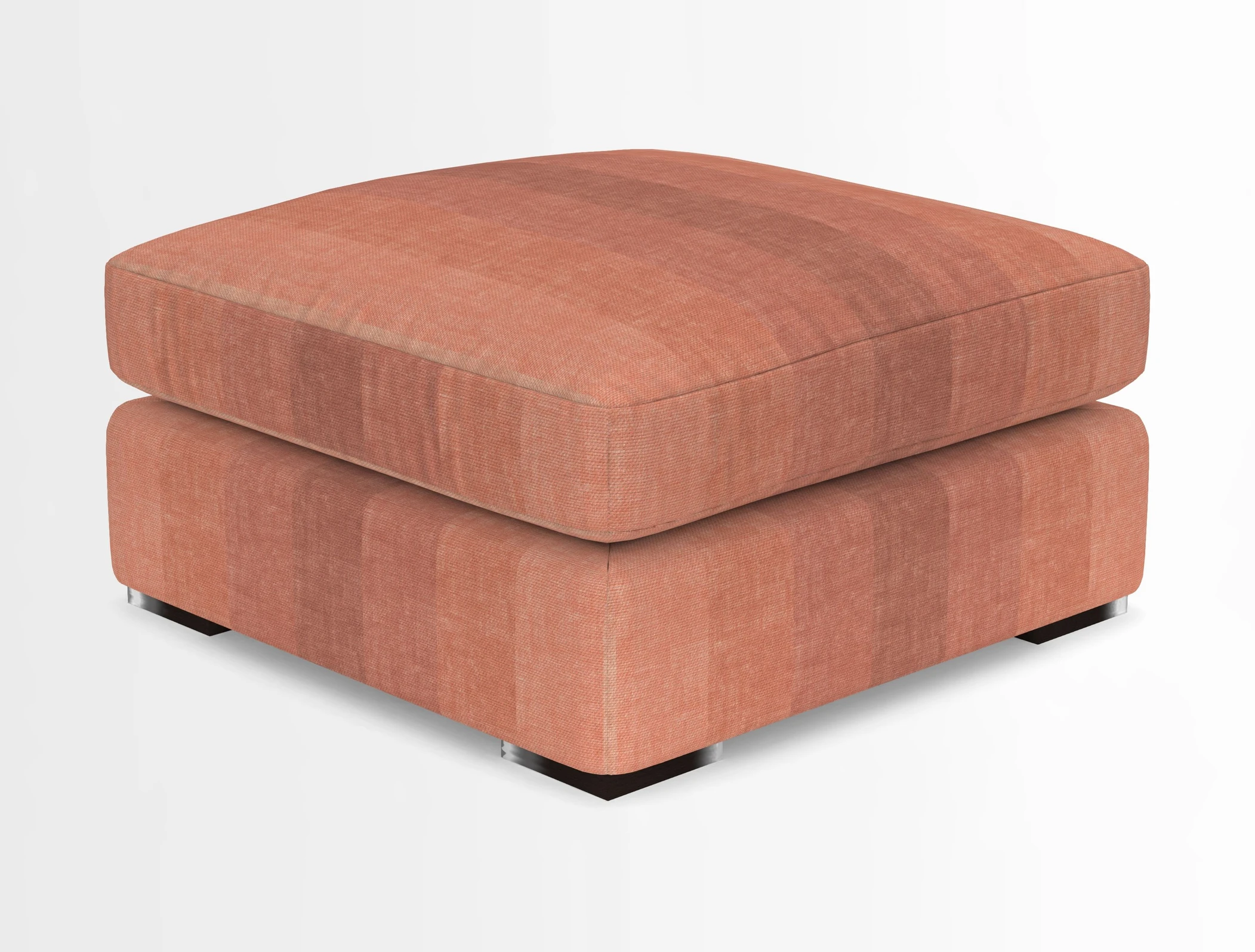 Stockbridge Combi Footstool in Two Tone Plain Biscuit