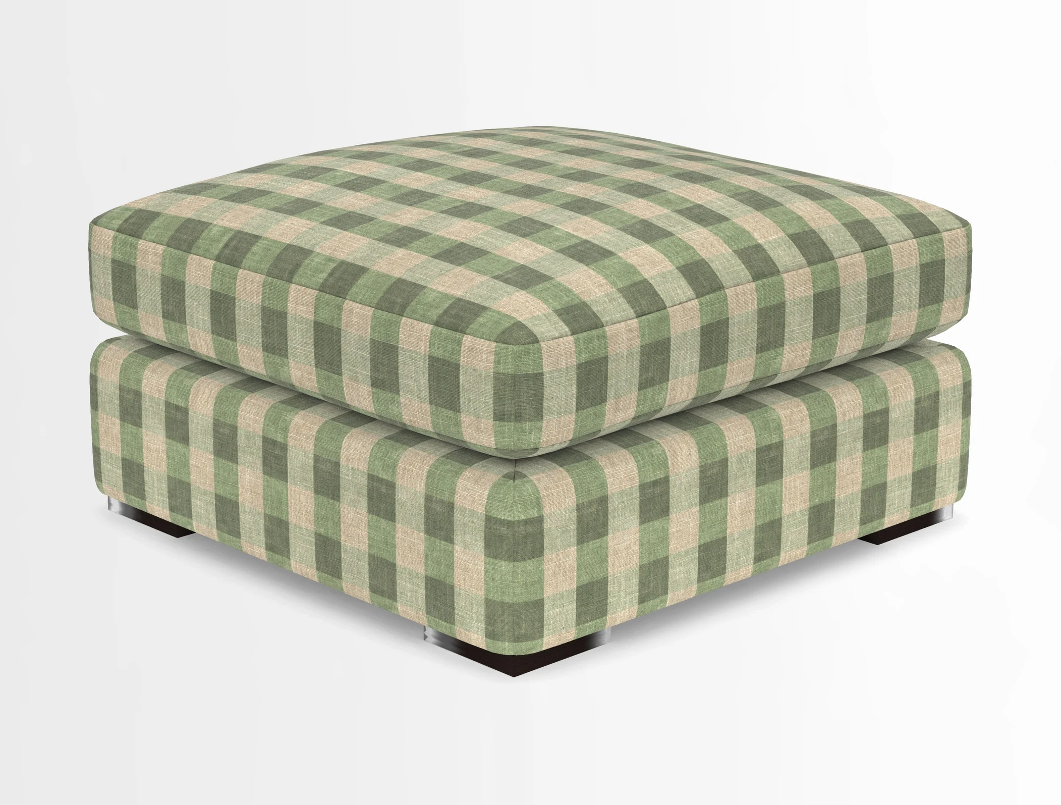 Stockbridge Combi Footstool in Two Tone Plain Biscuit