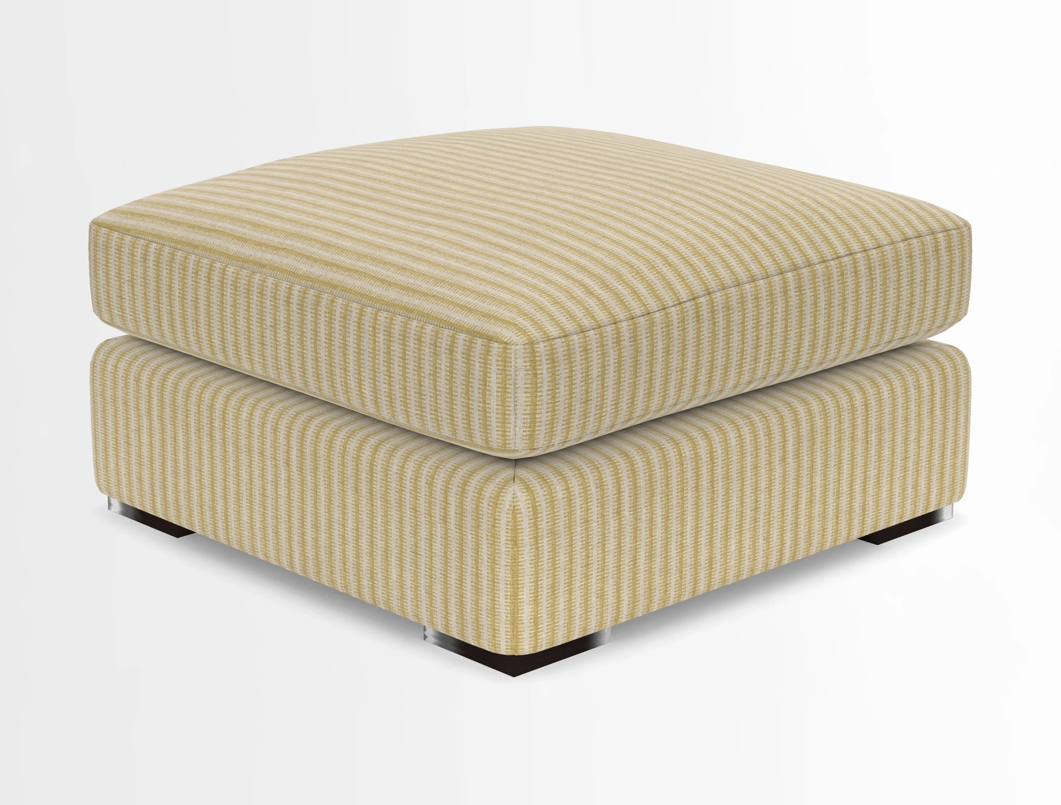 Stockbridge Combi Footstool in Two Tone Plain Biscuit