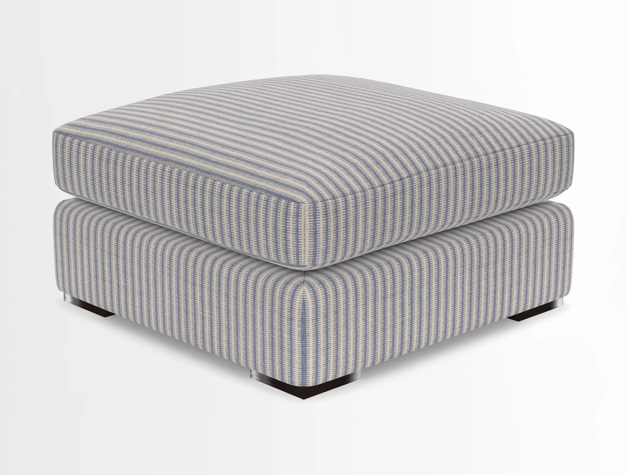 Stockbridge Combi Footstool in Two Tone Plain Biscuit