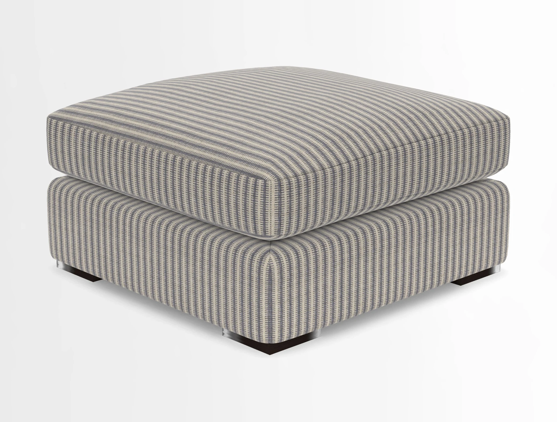 Stockbridge Combi Footstool in Two Tone Plain Biscuit