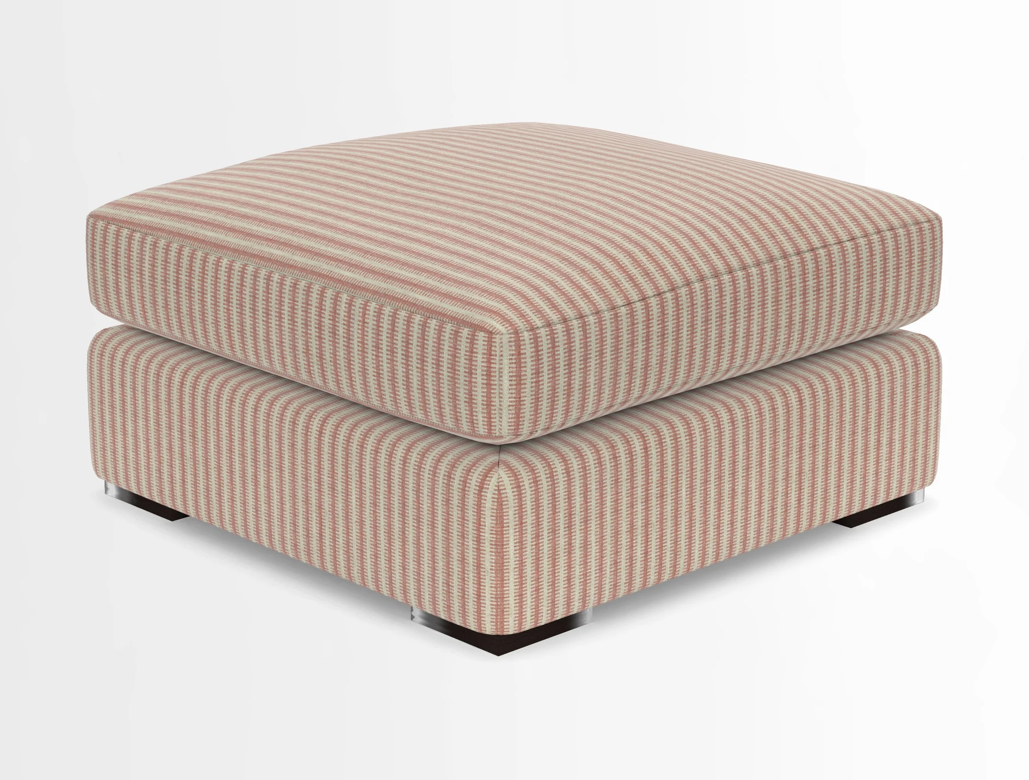 Stockbridge Combi Footstool in Two Tone Plain Biscuit