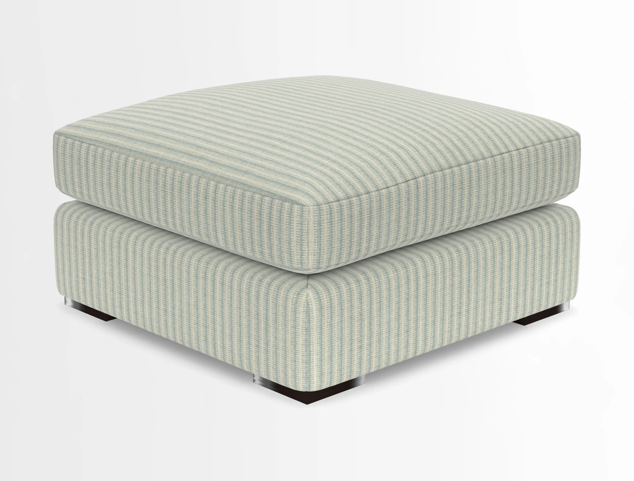 Stockbridge Combi Footstool in Two Tone Plain Biscuit