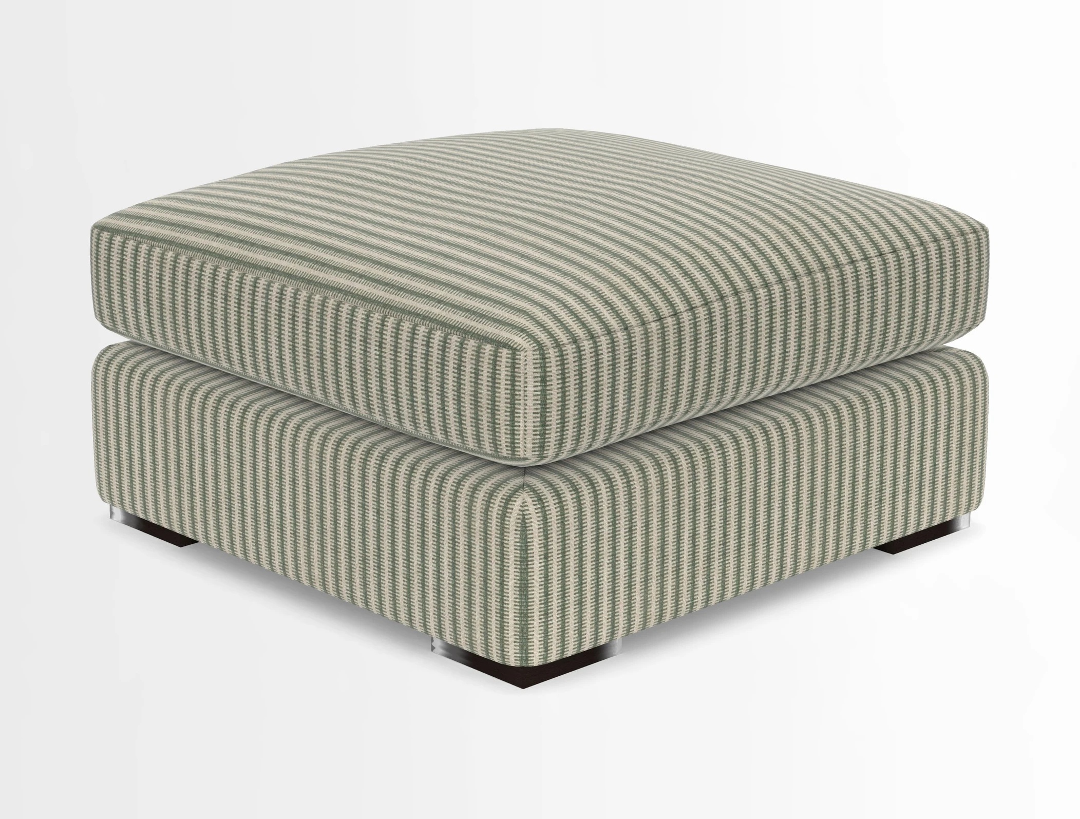 Stockbridge Combi Footstool in Two Tone Plain Biscuit