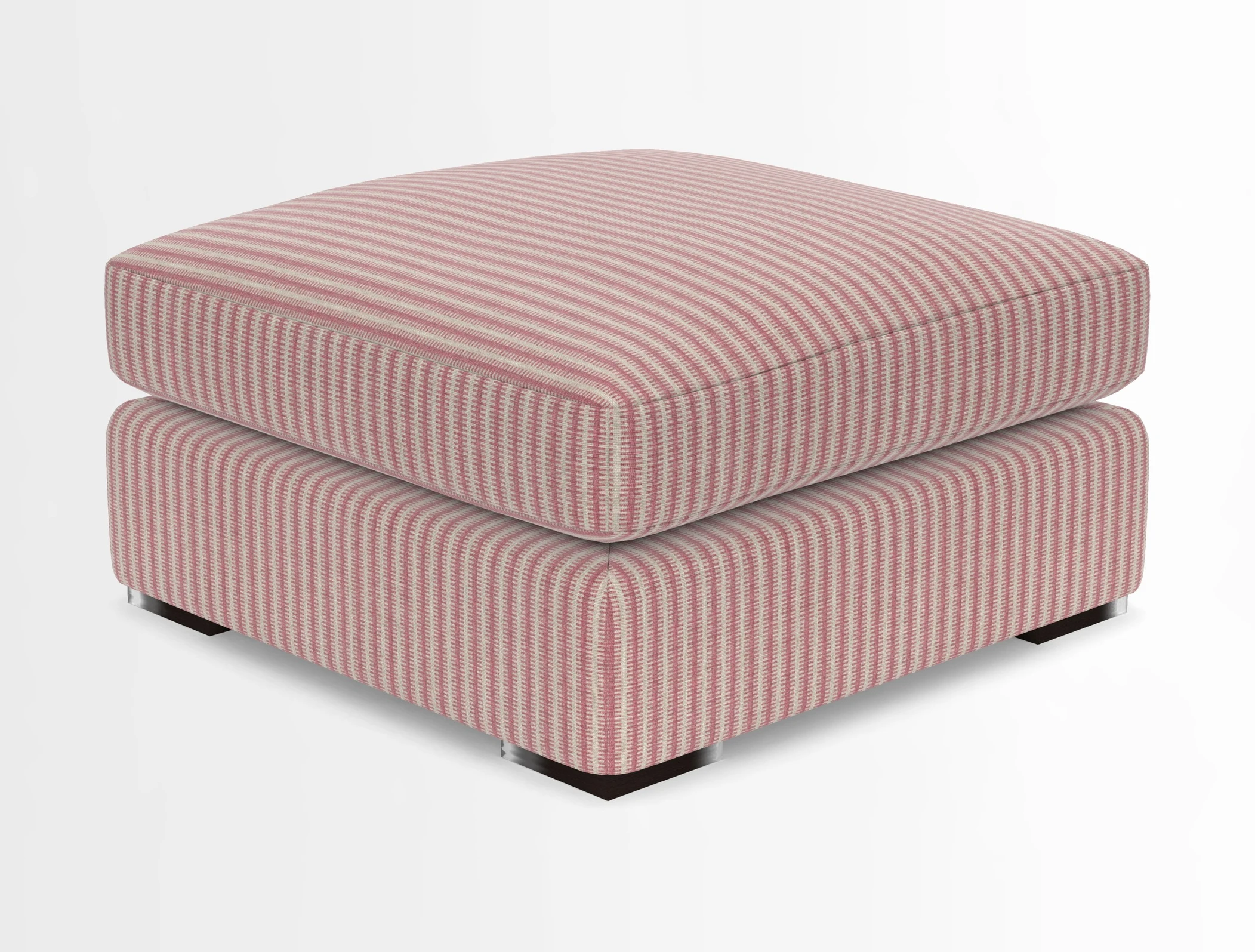 Stockbridge Combi Footstool in Two Tone Plain Biscuit