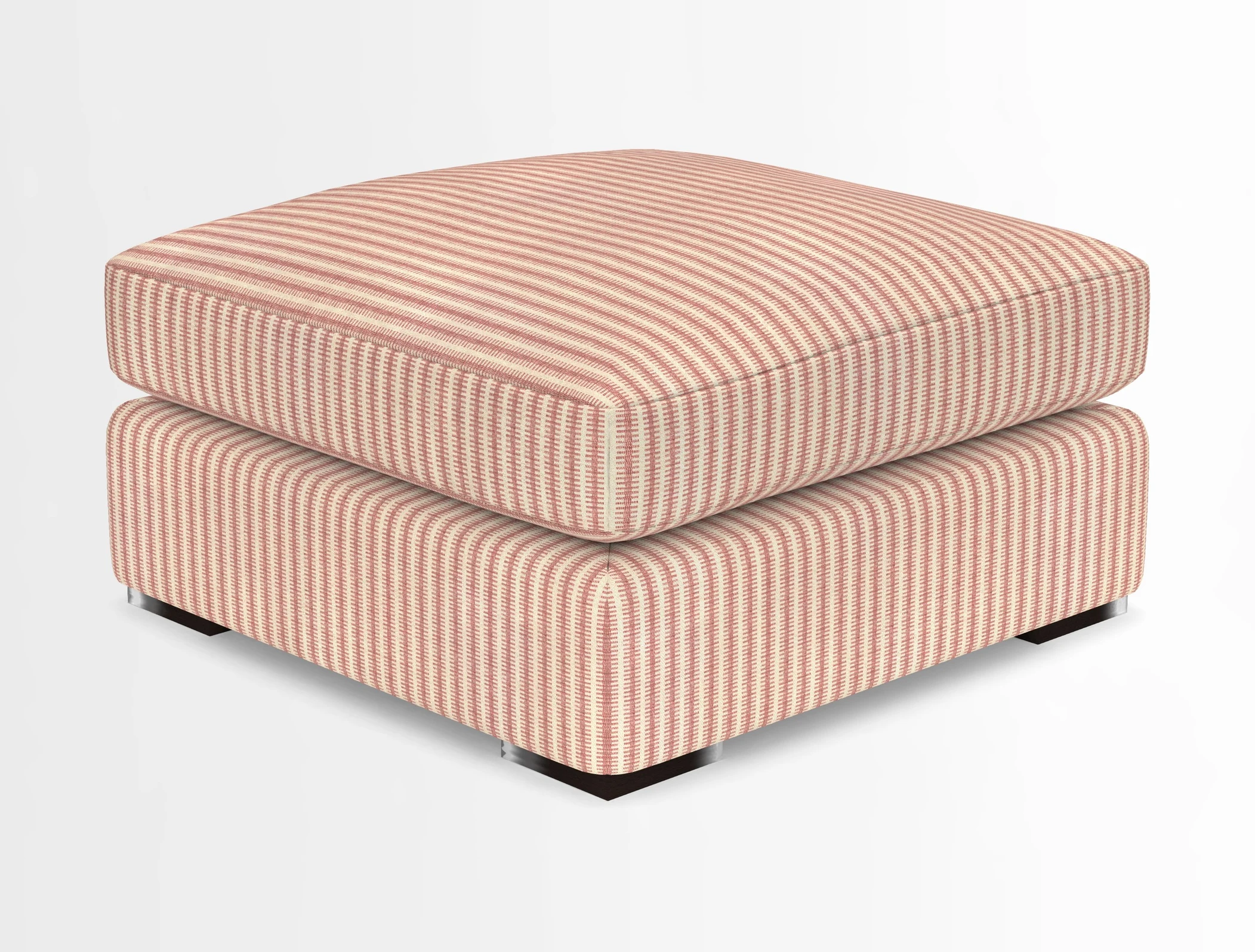 Stockbridge Combi Footstool in Two Tone Plain Biscuit