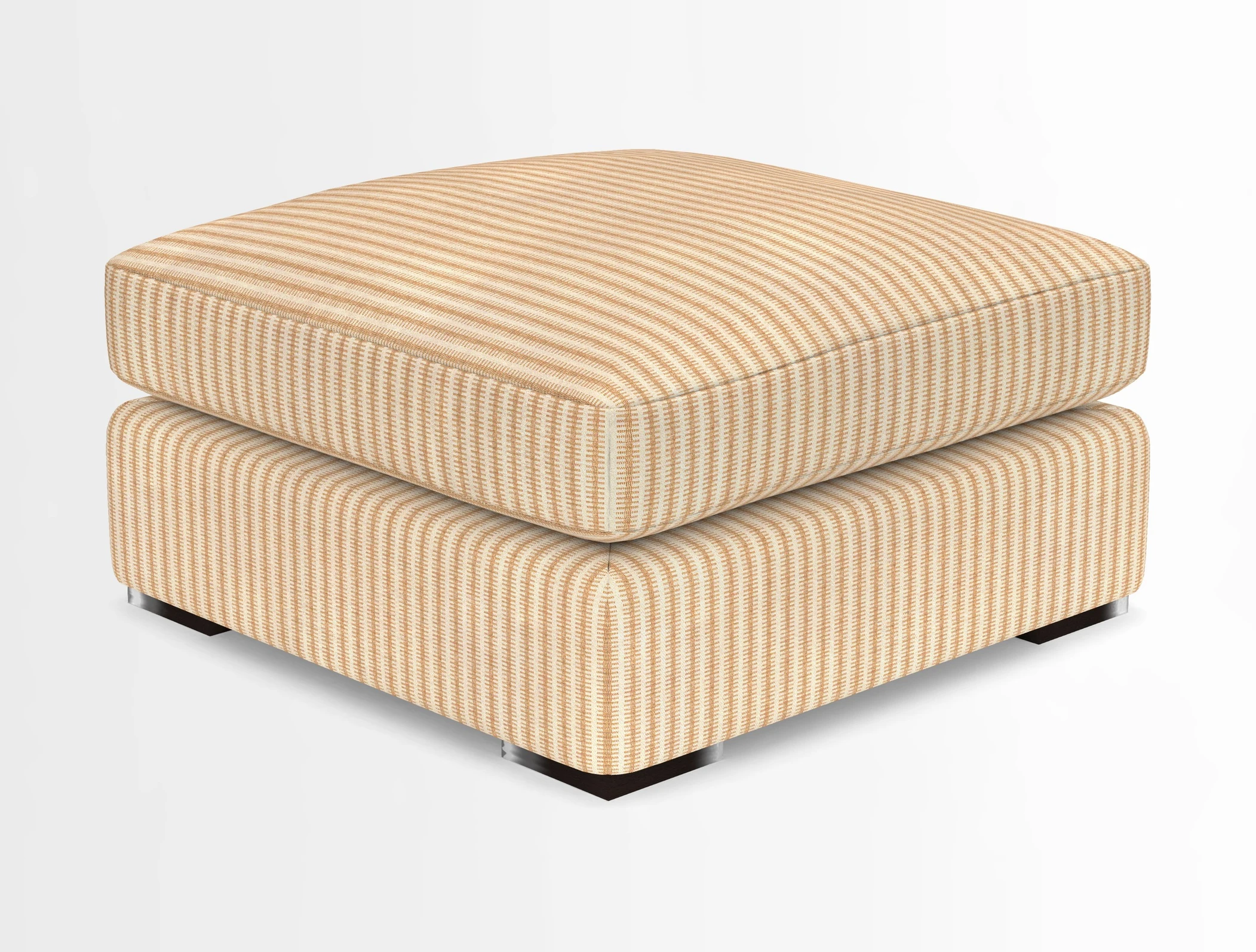Stockbridge Combi Footstool in Two Tone Plain Biscuit