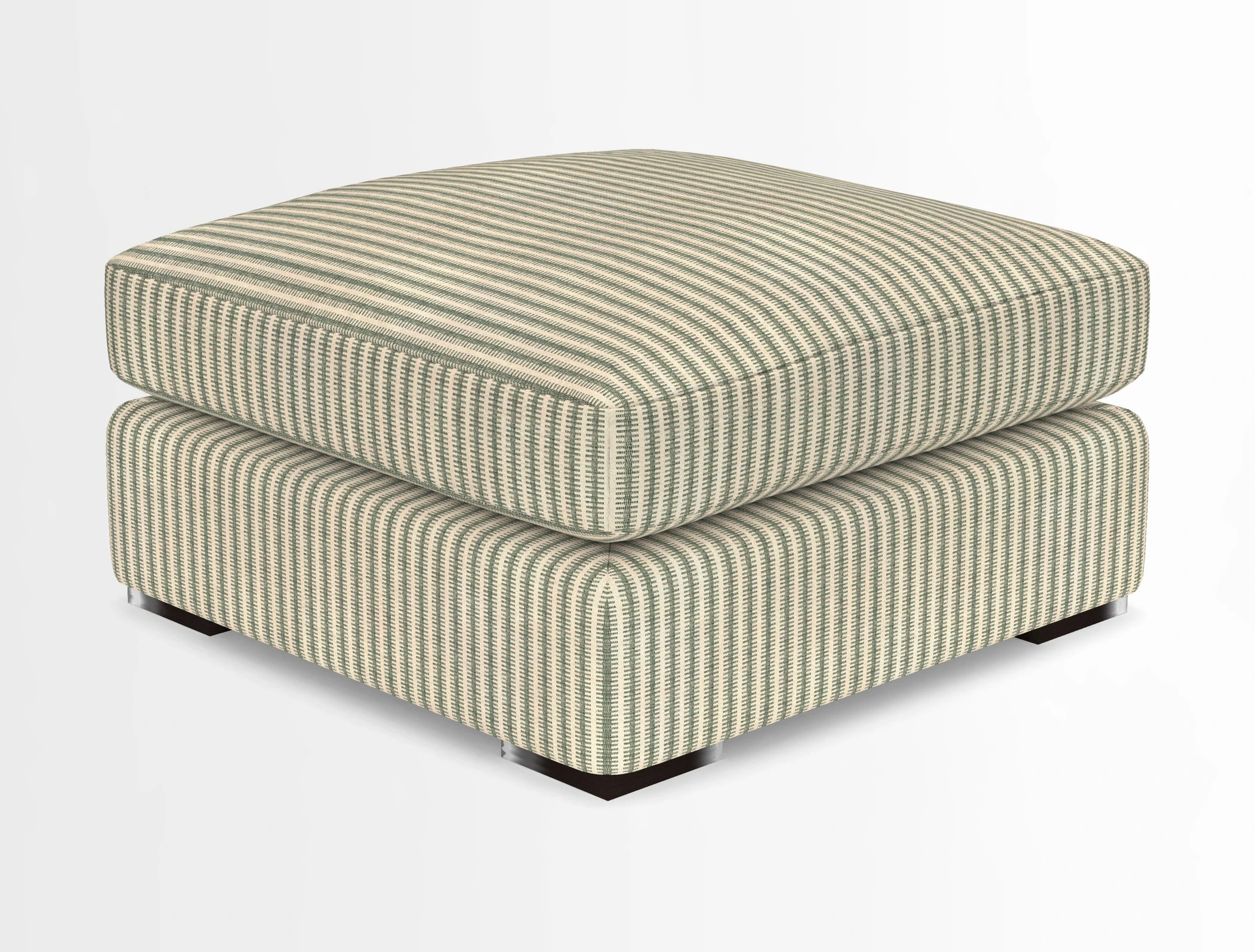 Stockbridge Combi Footstool in Two Tone Plain Biscuit