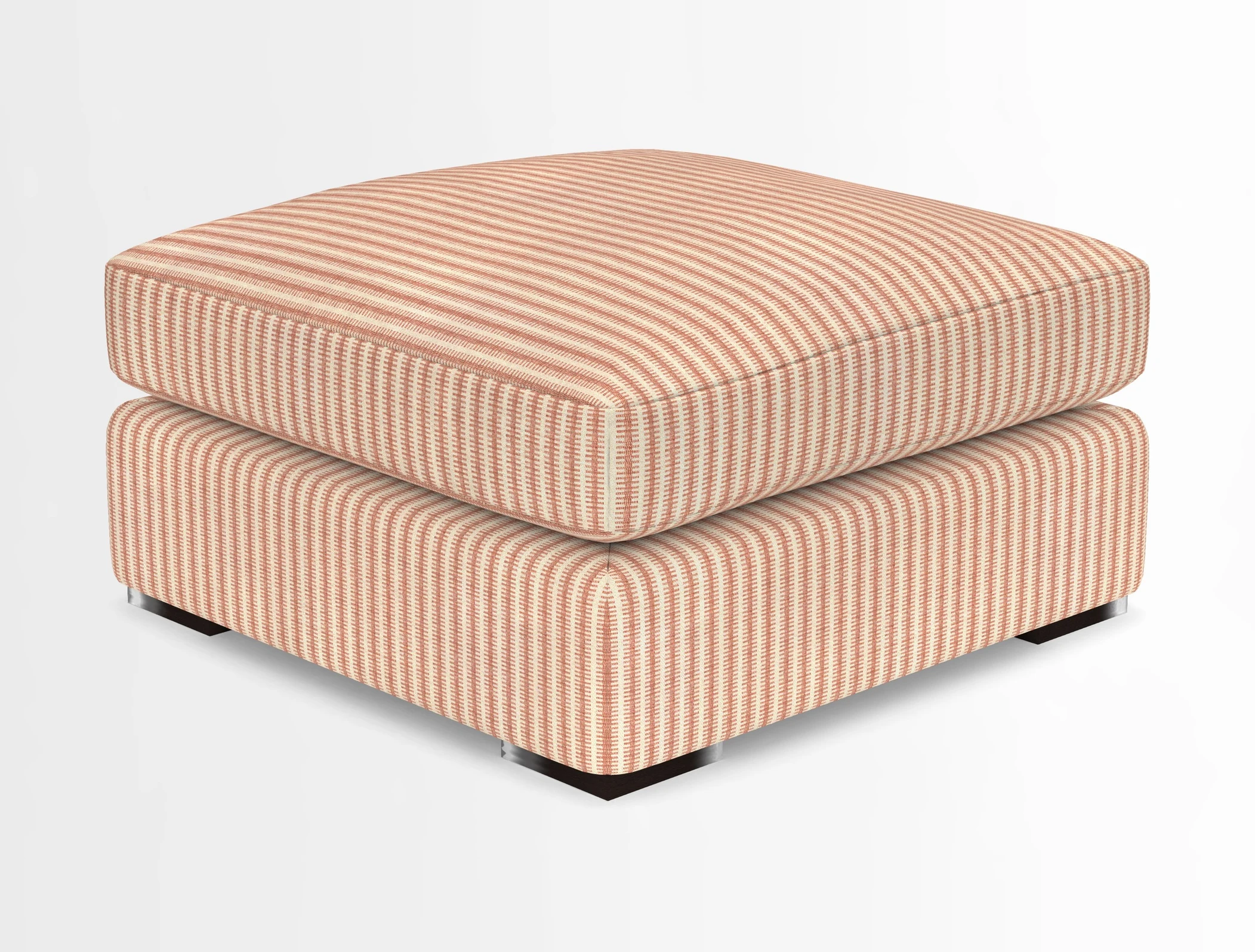 Stockbridge Combi Footstool in Two Tone Plain Biscuit